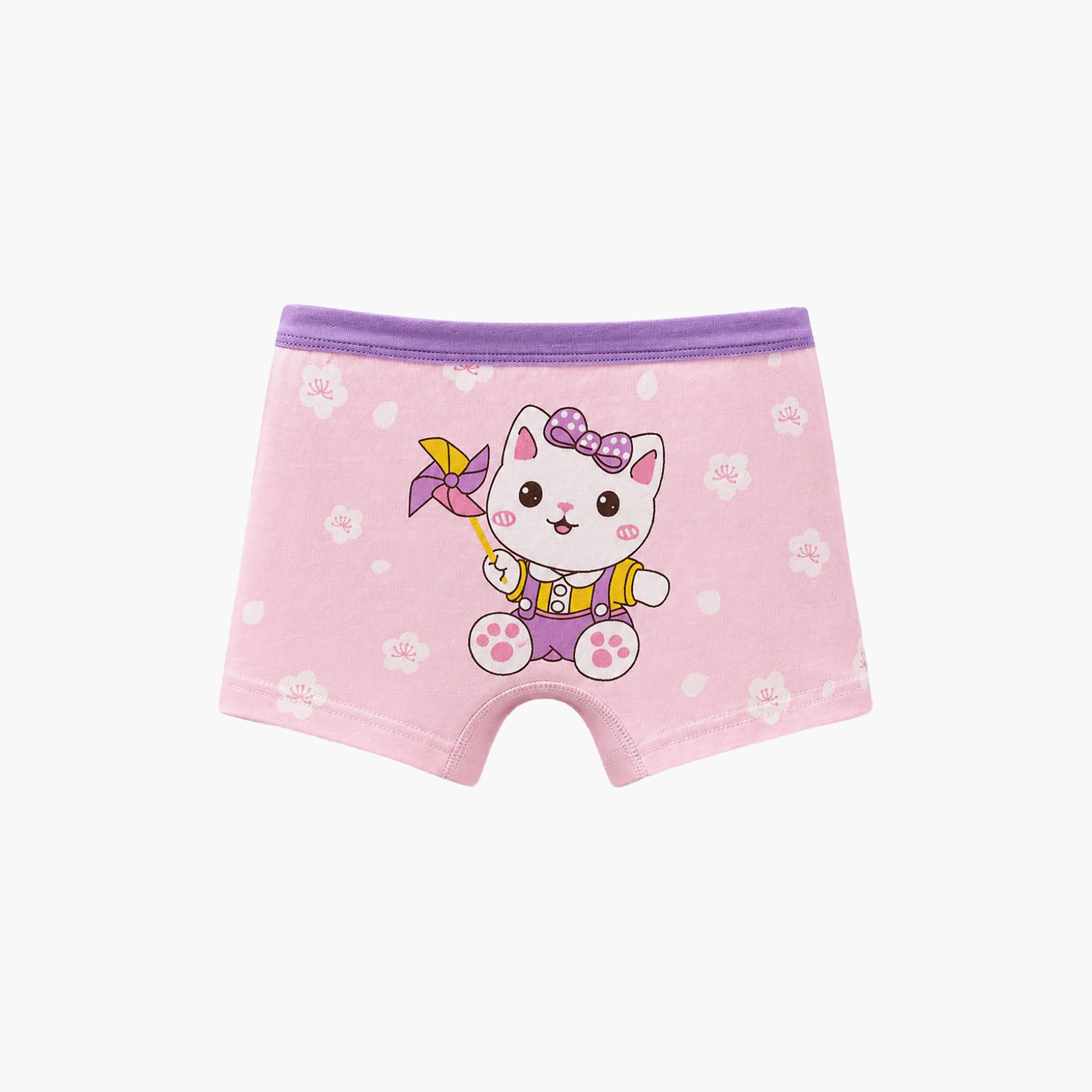 بوكسر بريف قطن مرن طباعة جرافيك من بيبيكلو-girls-clothing-innerwear-panties-image-4