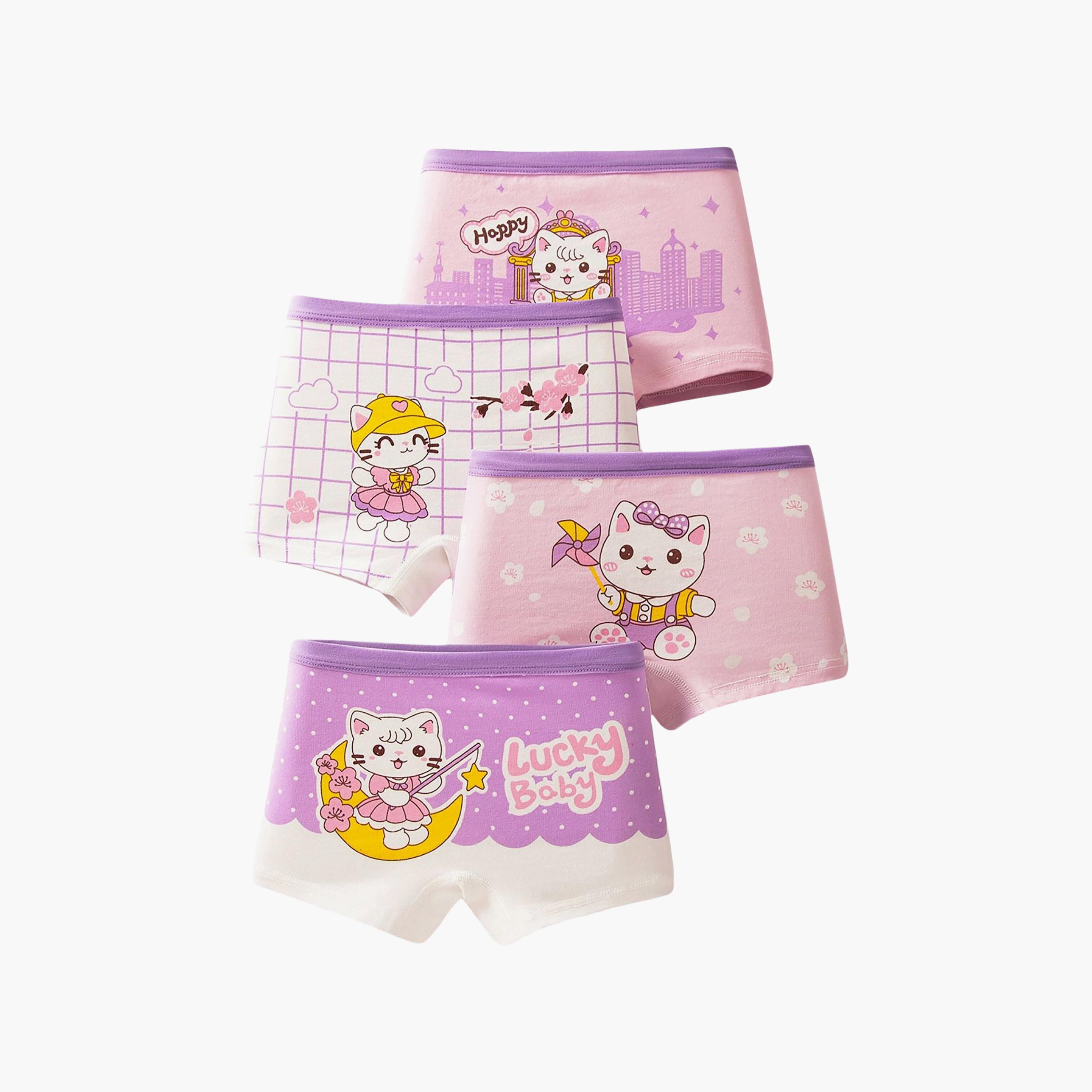 بوكسر بريف قطن مرن طباعة جرافيك من بيبيكلو-girls-clothing-innerwear-panties-image-6