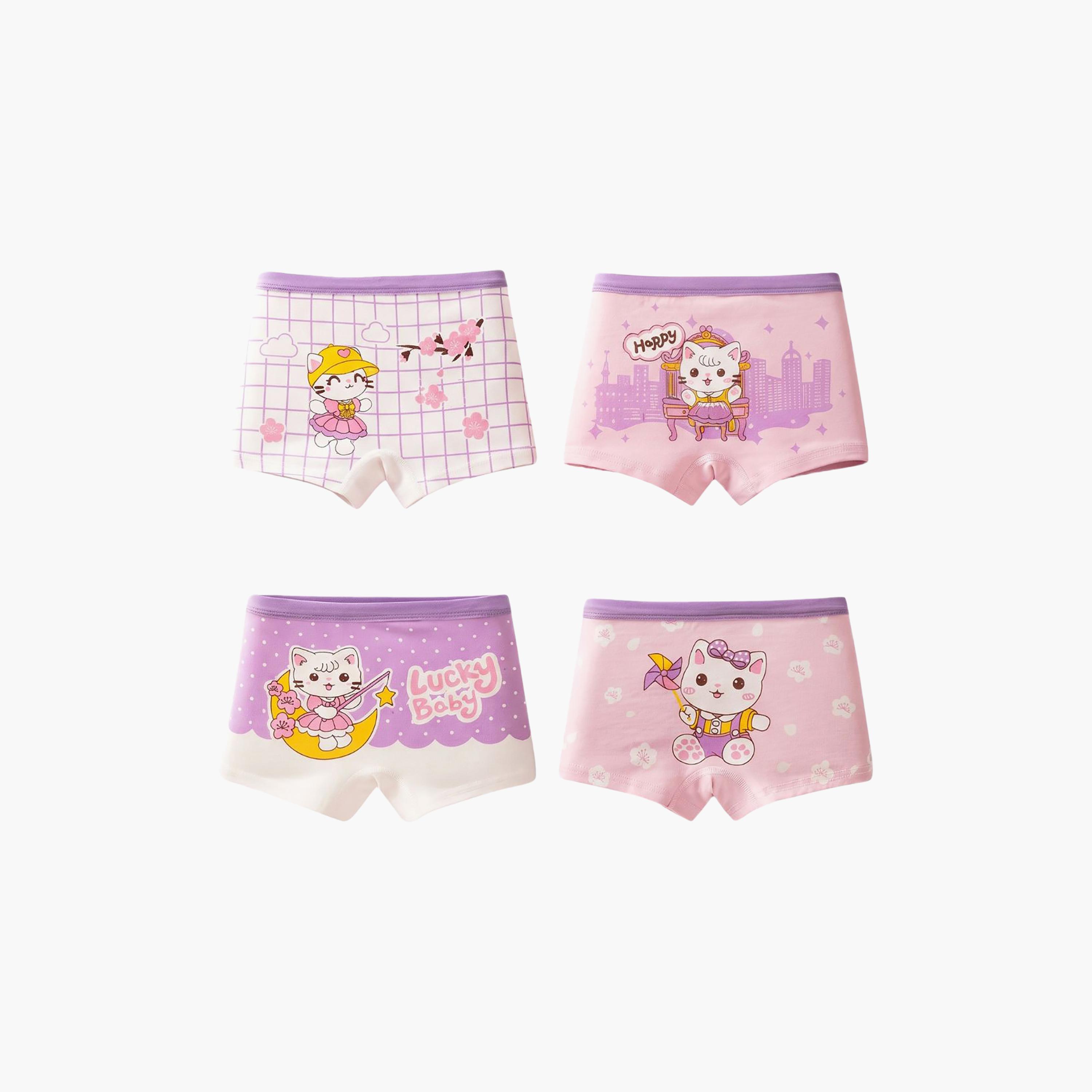 بوكسر بريف قطن مرن طباعة جرافيك من بيبيكلو-girls-clothing-innerwear-panties-image-7