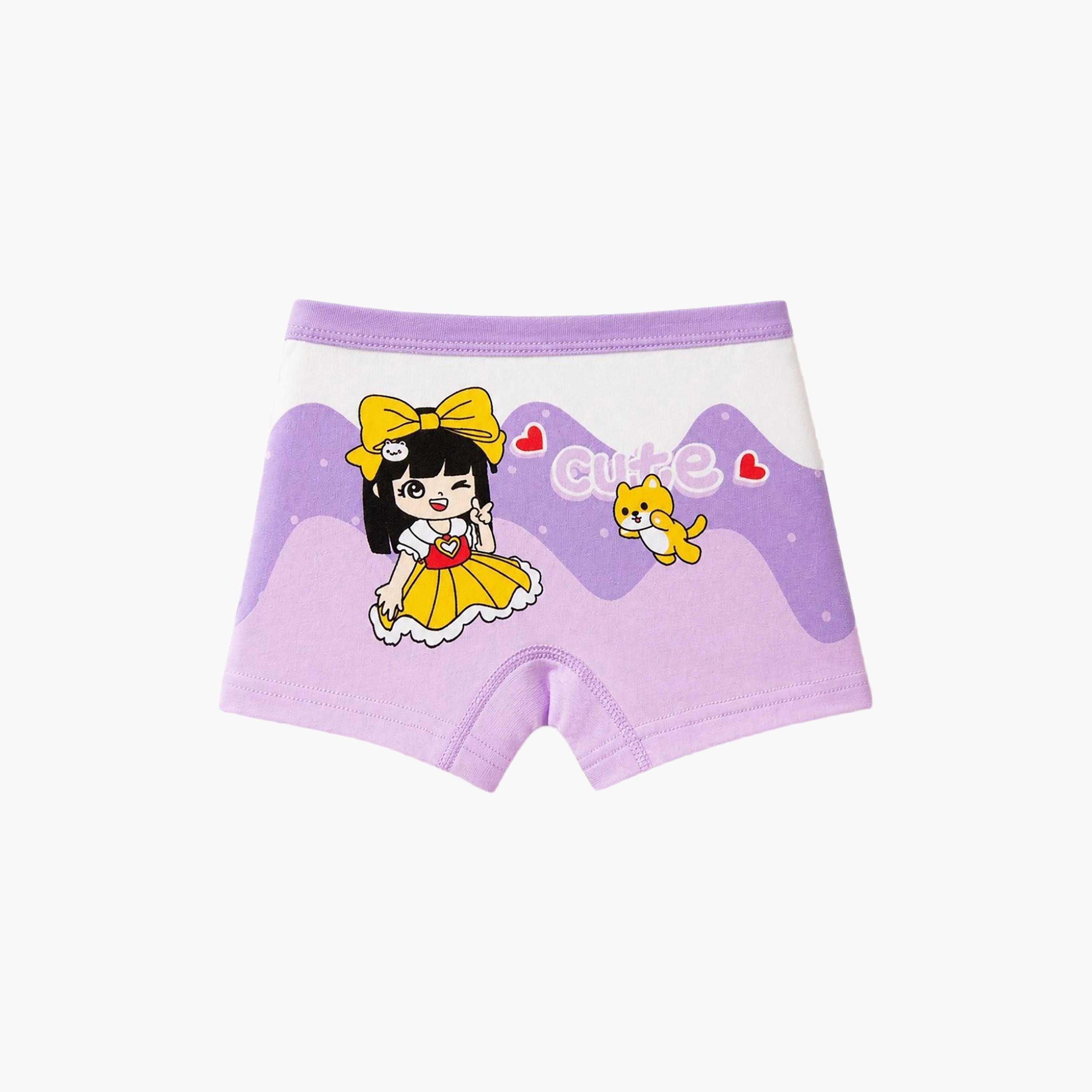 بوكسر بريف قطن مرن طباعة جرافيك من بيبيكلو-girls-clothing-innerwear-panties-image-4