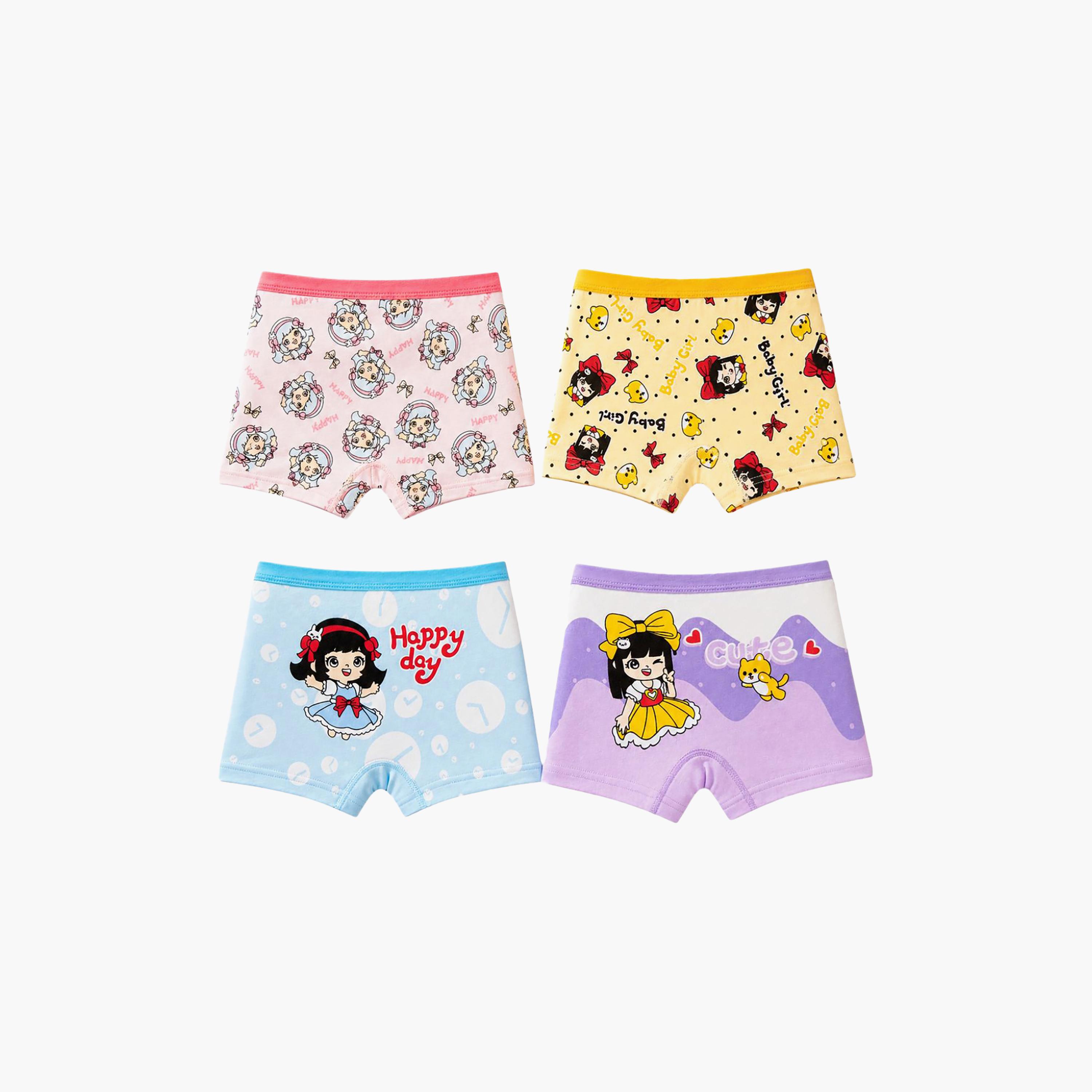 بوكسر بريف قطن مرن طباعة جرافيك من بيبيكلو-girls-clothing-innerwear-panties-image-7