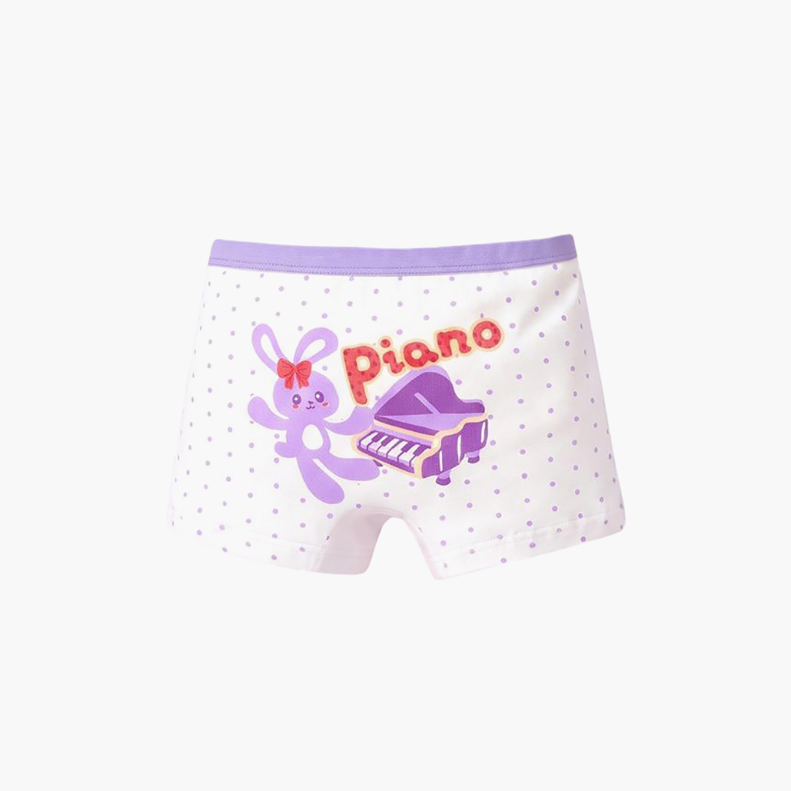 بوكسر بريف قطن مرن طباعة جرافيك من بيبيكلو-girls-clothing-innerwear-panties-image-2