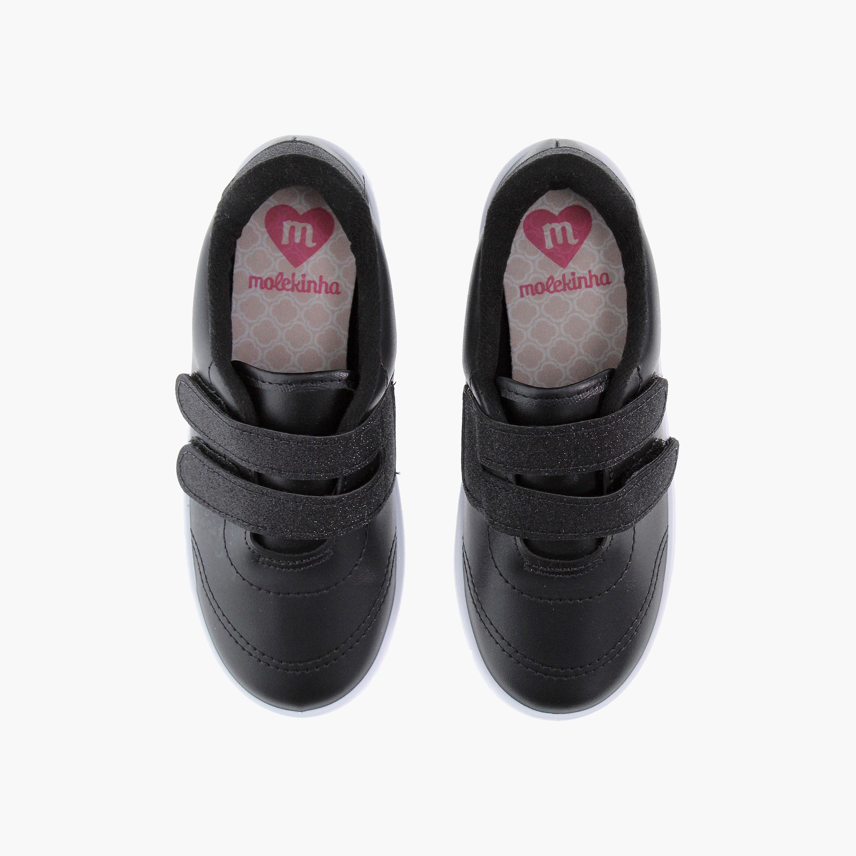 Molekinha by Geoomnii Kids Glitter Velcro Sneakers with Velcro Strap | 2554-110-20576      -girls-shoes-sneakers-image-5
