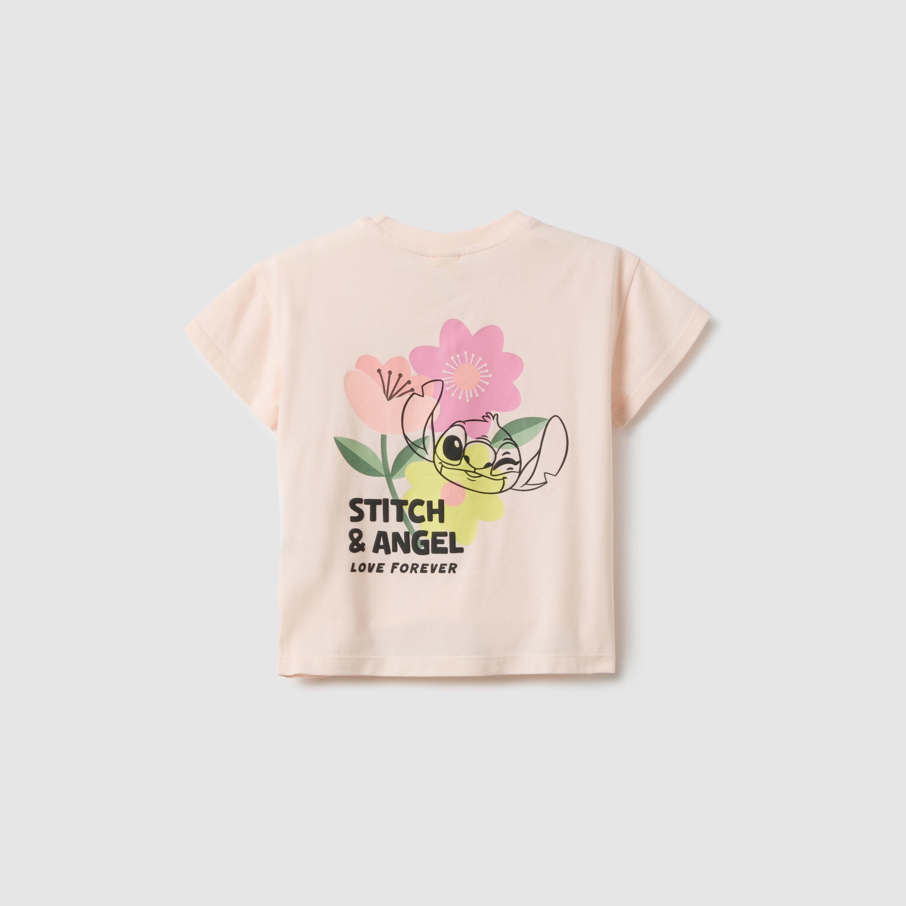 OVS Short Sleeves Stitch & Angel Graphic T-Shirt-girls-clothing-tshirts-image-2