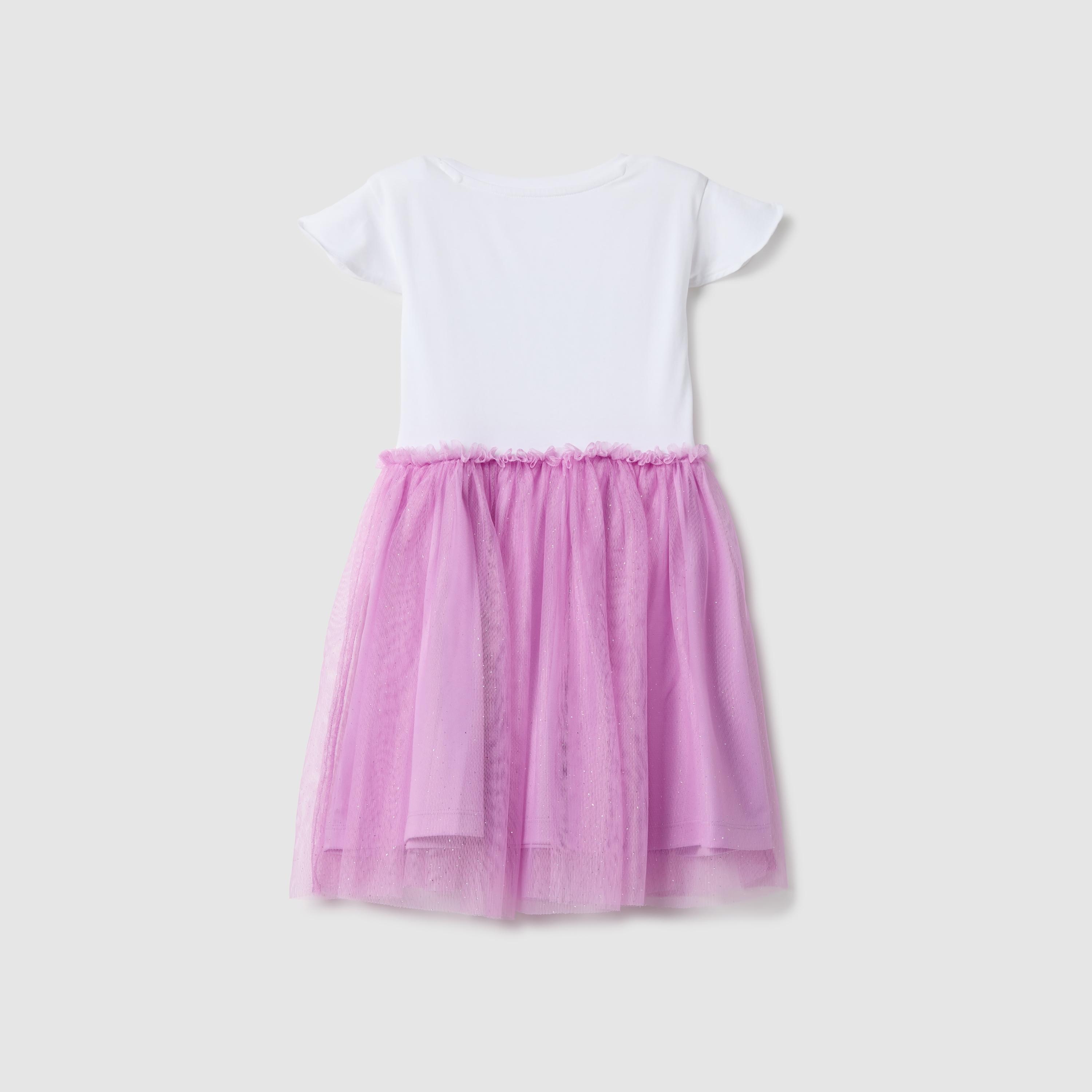 OVS Short Sleeves Graphic Skater Dress-girls-clothing-dressesandjumpsuits-image-2