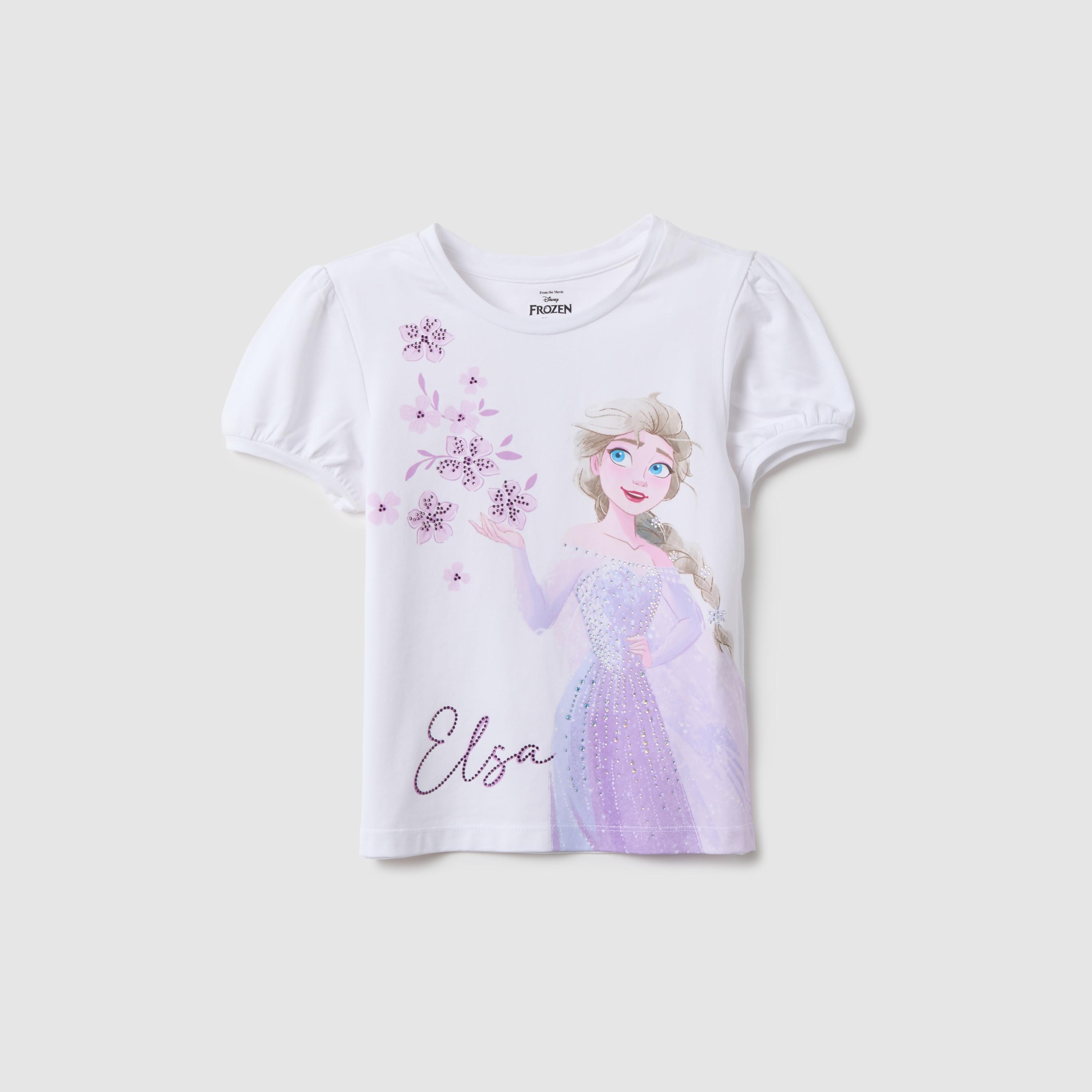 تيشيرت غرافيك أكمام قصيرة بتصميم إلسا من أو في إس-girls-clothing-tshirts-image-1