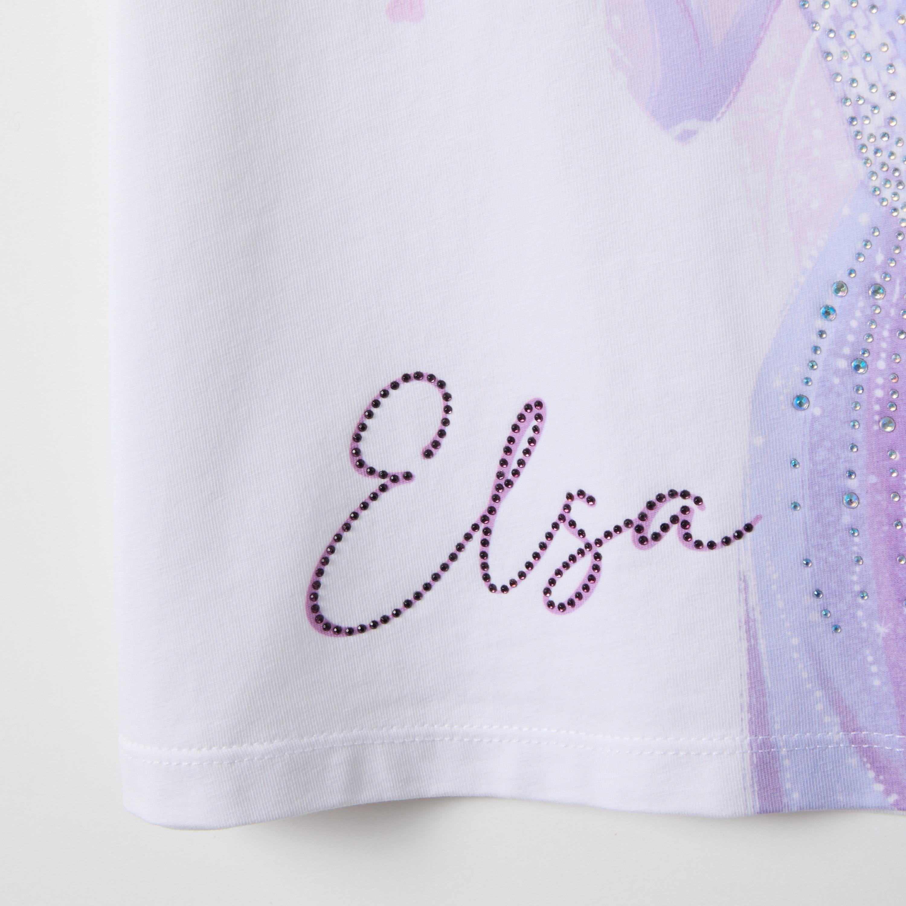 تيشيرت غرافيك أكمام قصيرة بتصميم إلسا من أو في إس-girls-clothing-tshirts-image-4