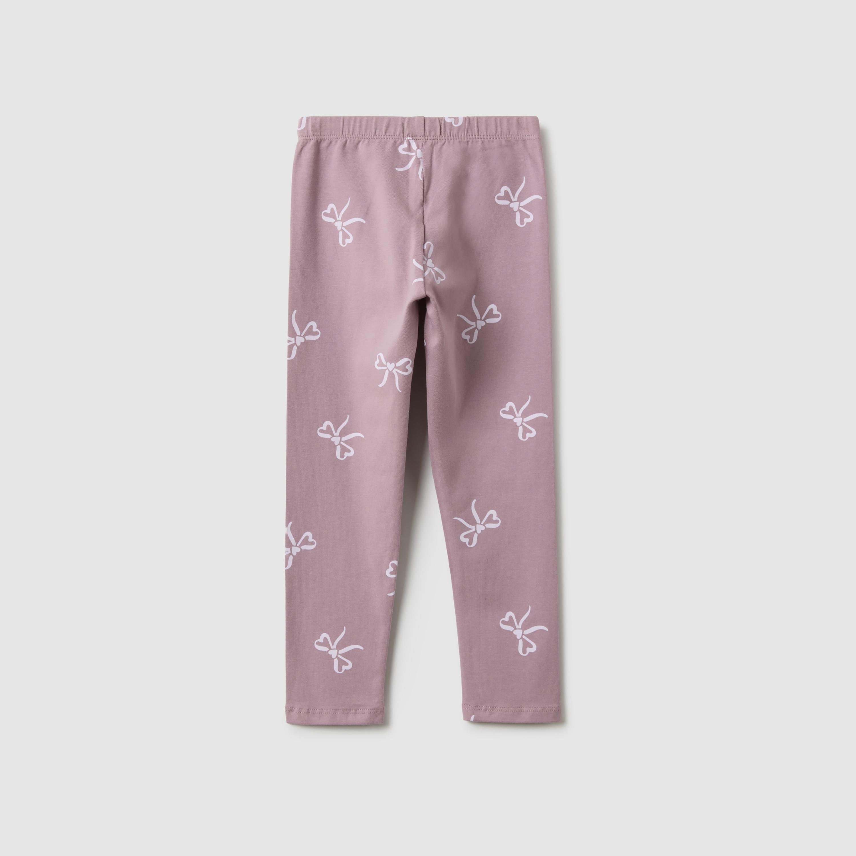 OVS Bow Printed Elasticated Leggings-girls-clothing-bottoms-leggings-image-2