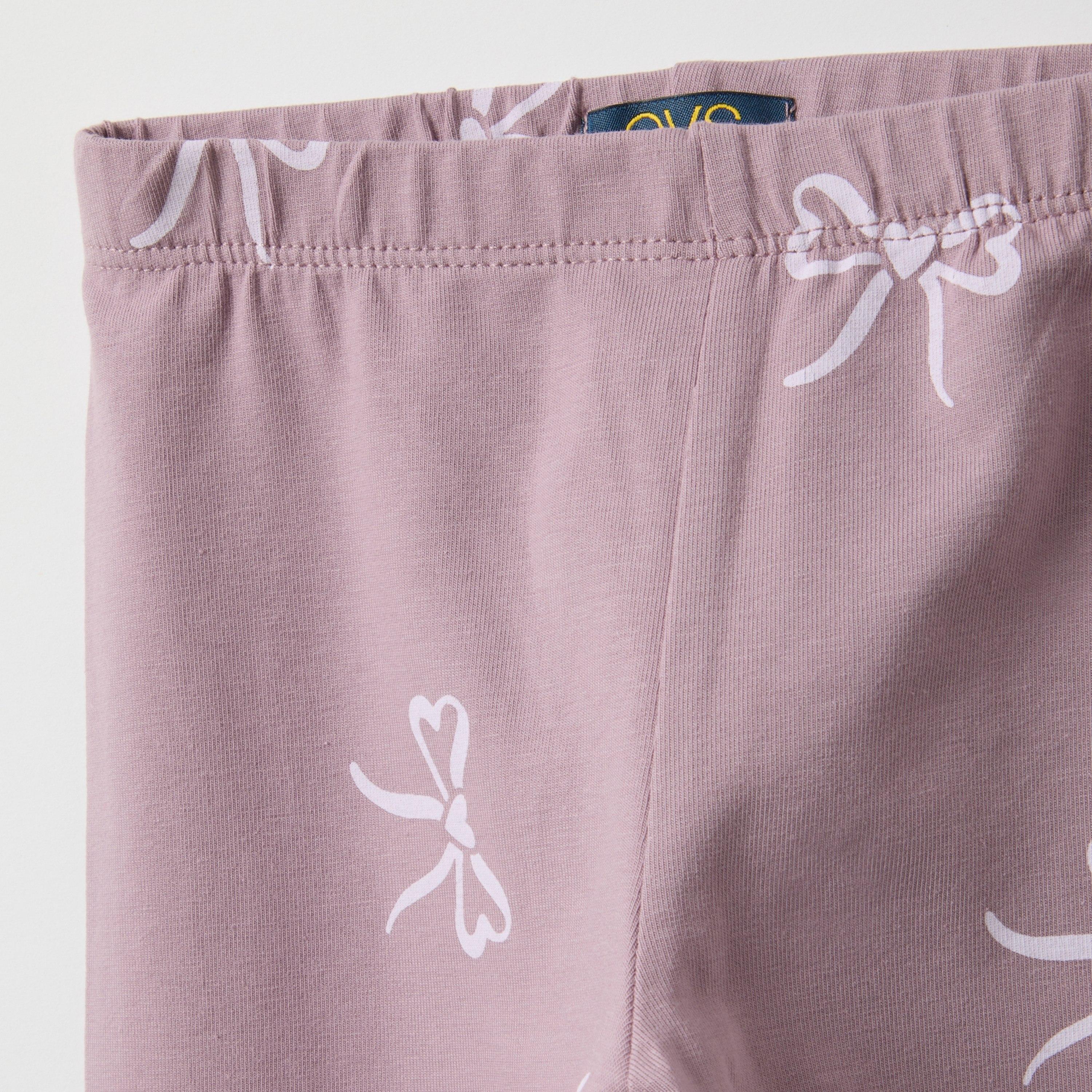 OVS Bow Printed Elasticated Leggings-girls-clothing-bottoms-leggings-image-3