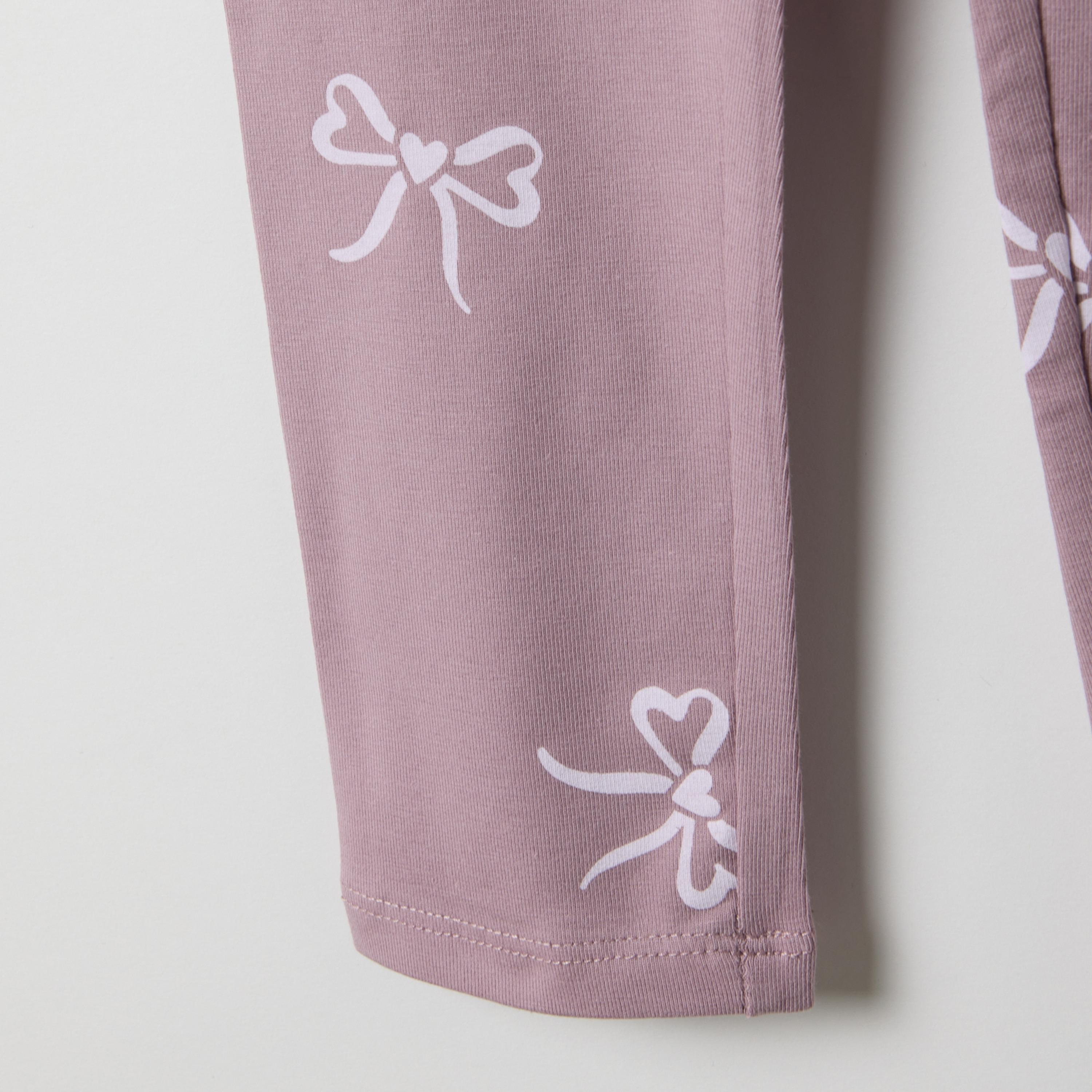 OVS Bow Printed Elasticated Leggings-girls-clothing-bottoms-leggings-image-4