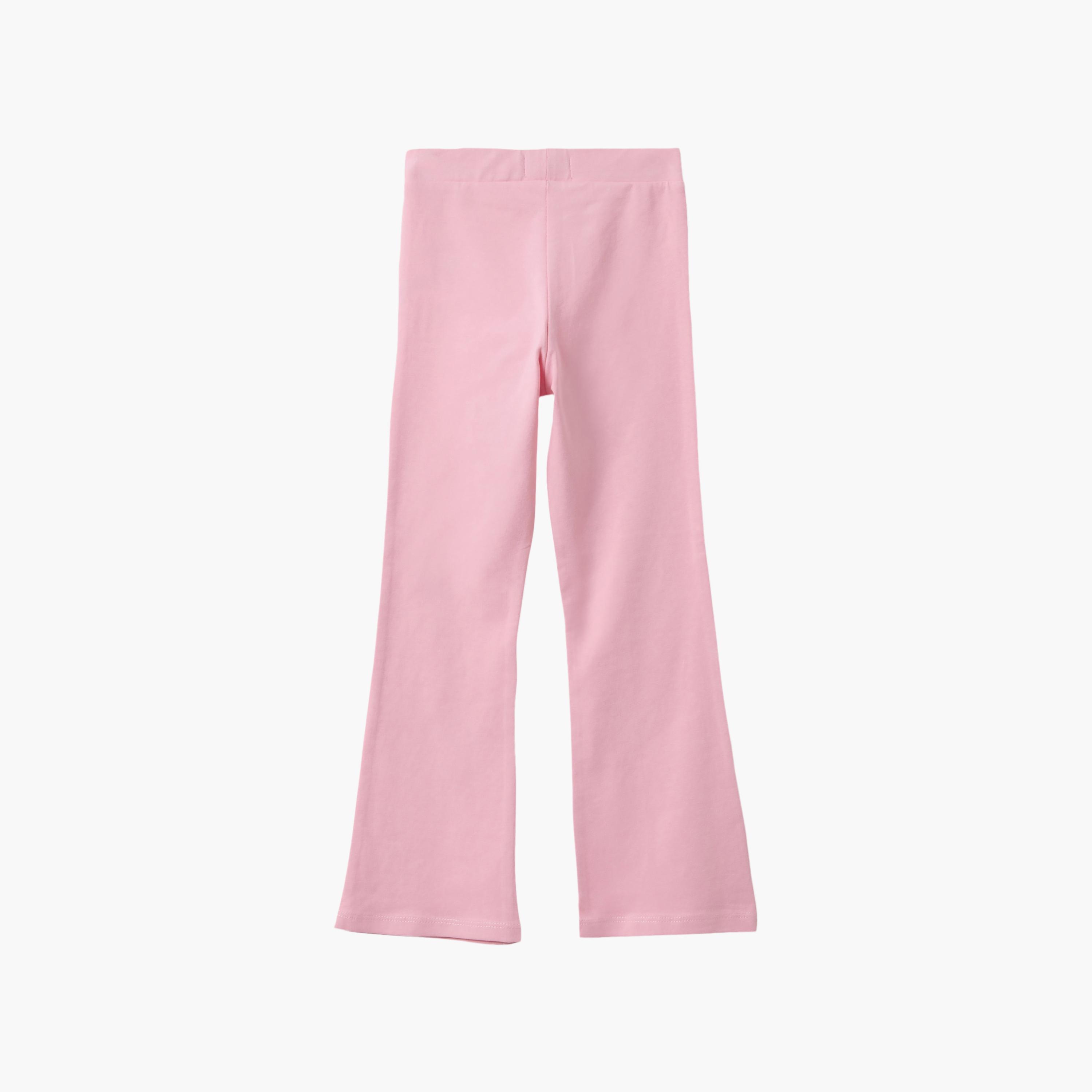 ليجنز سادة بقصة "وايد ليج" واسعة من اوه في اس-girls-clothing-bottoms-leggings-image-2