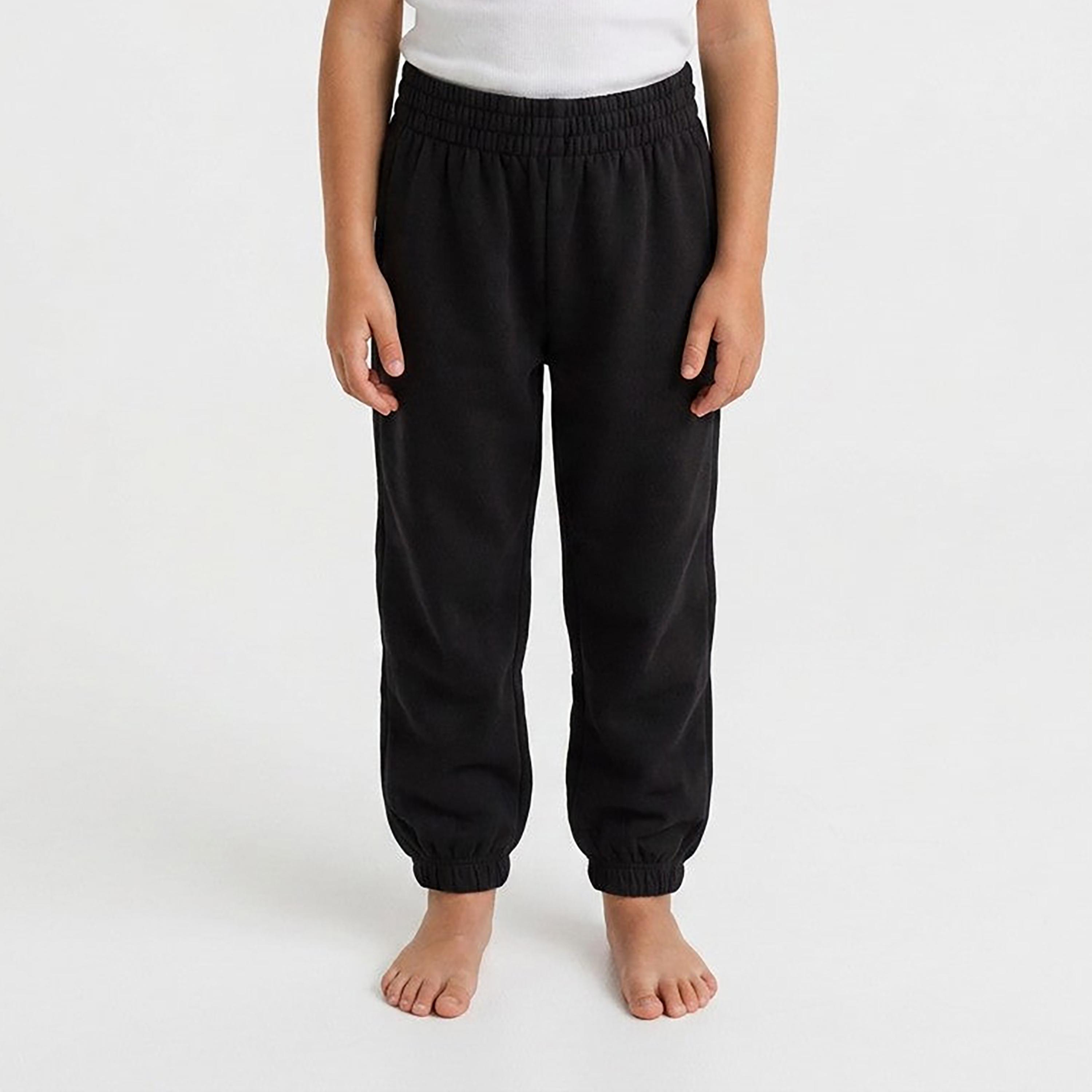 OVS Cotton Solid Regular Fit Joggers-girls-clothing-bottoms-joggersandtrackpants-image-1