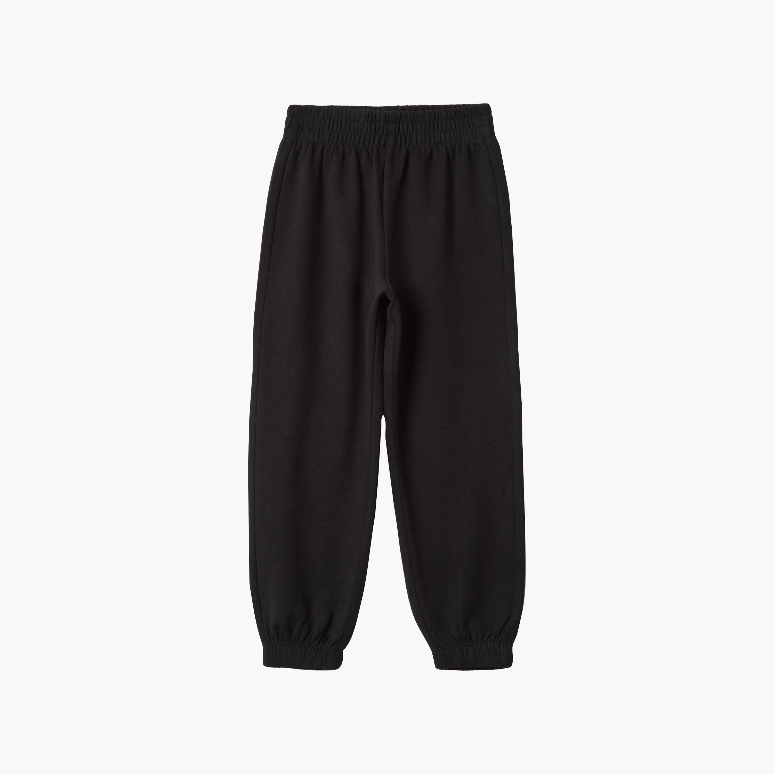 OVS Cotton Solid Regular Fit Joggers-girls-clothing-bottoms-joggersandtrackpants-image-4