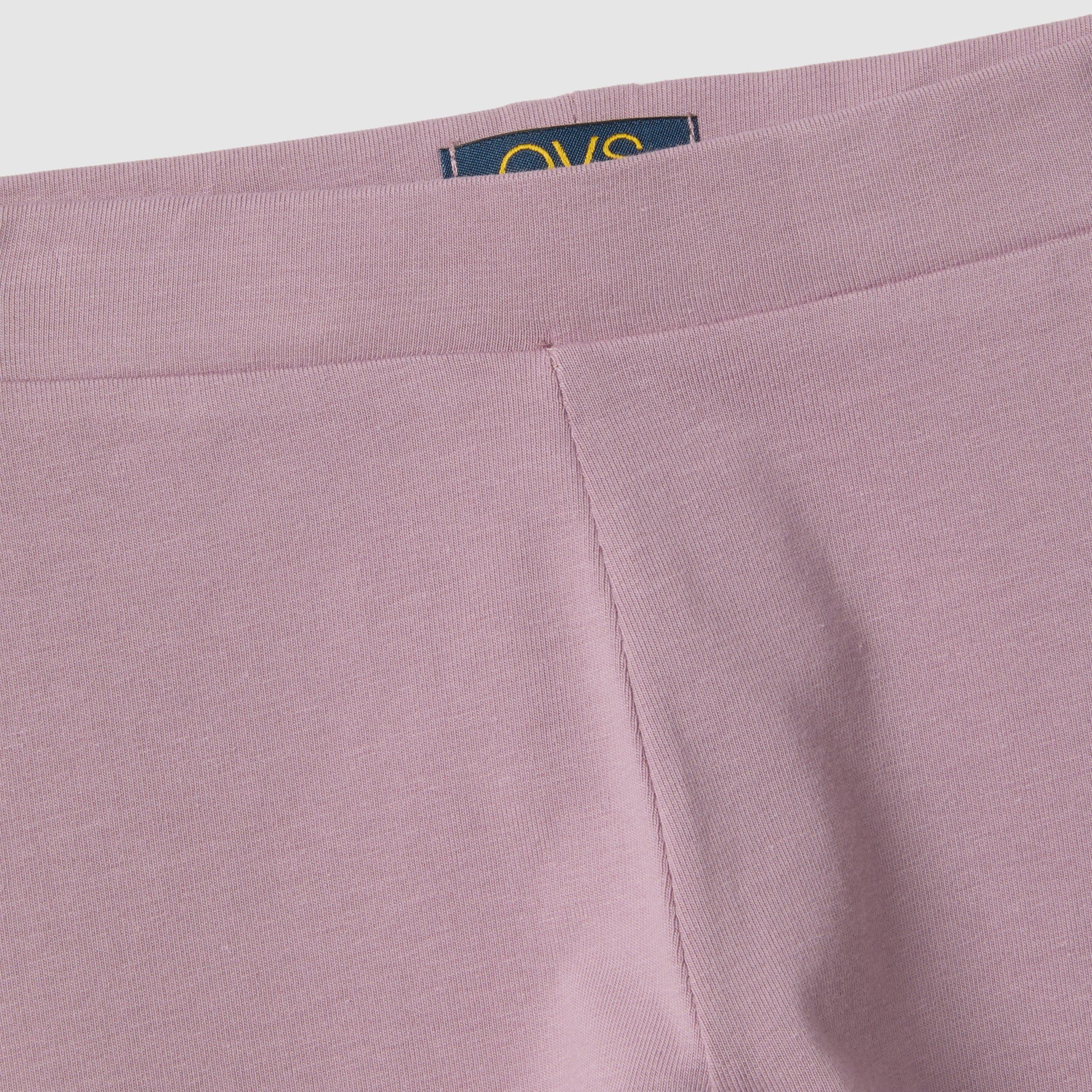 OVS Solid Elasticated Leggings-girls-clothing-bottoms-leggings-image-3