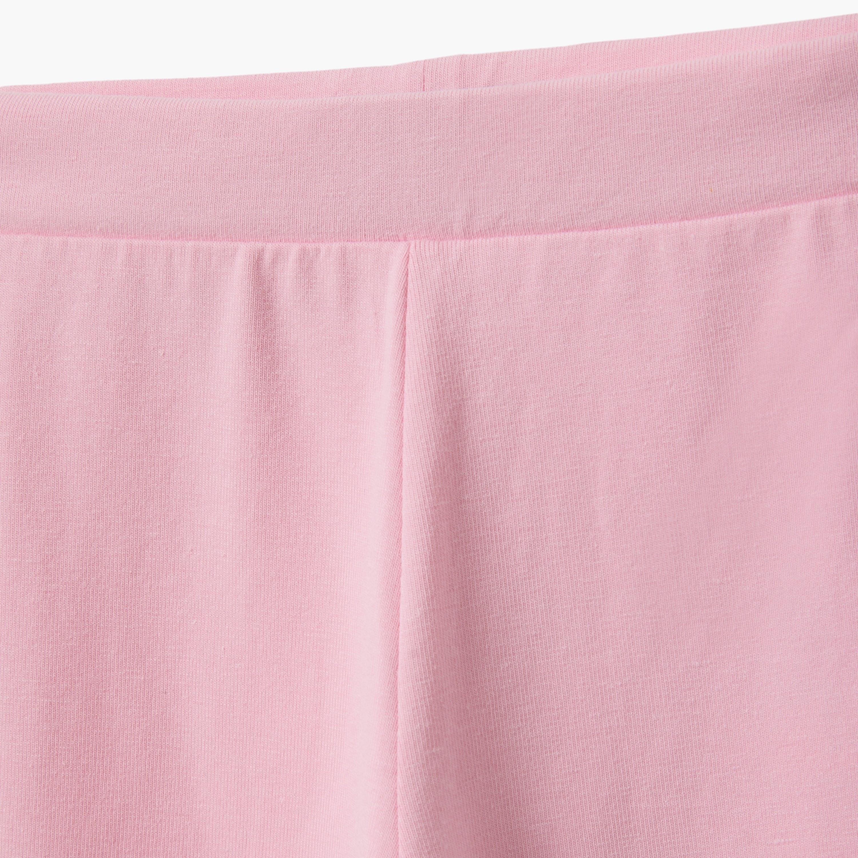 OVS Solid Flare Fit Elasticated Pants-girls-clothing-bottoms-joggersandtrackpants-image-3