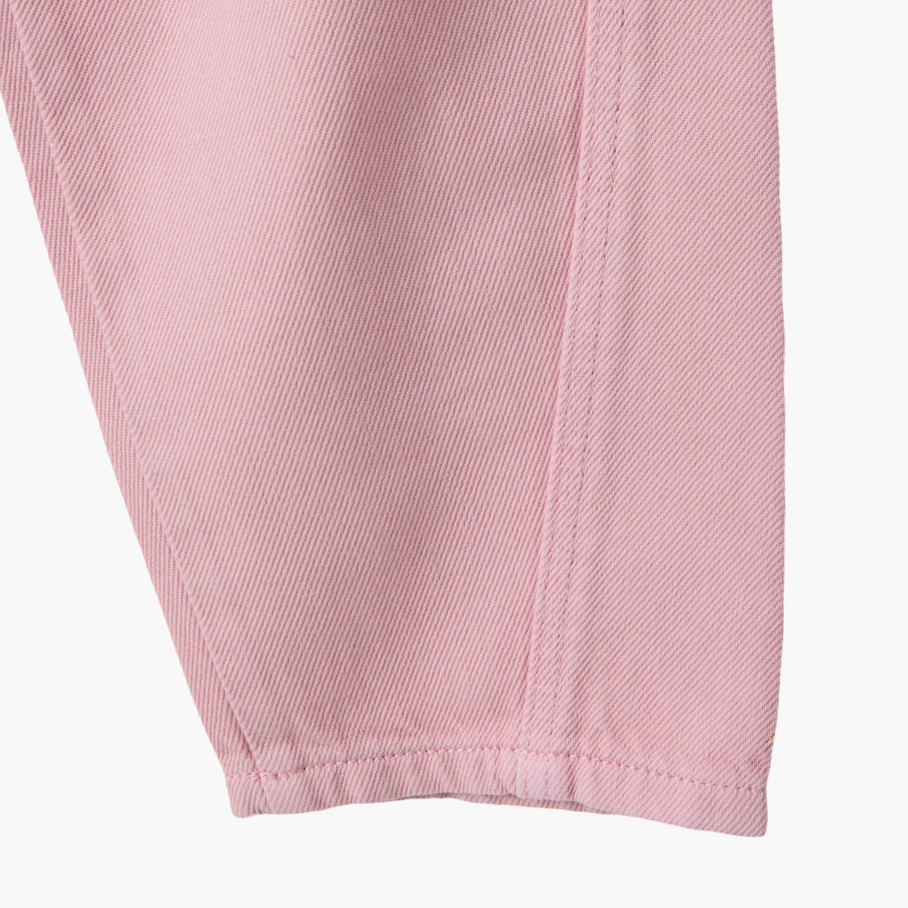 OVS Solid Buttoned Baggy Pants-girls-clothing-bottoms-joggersandtrackpants-image-4