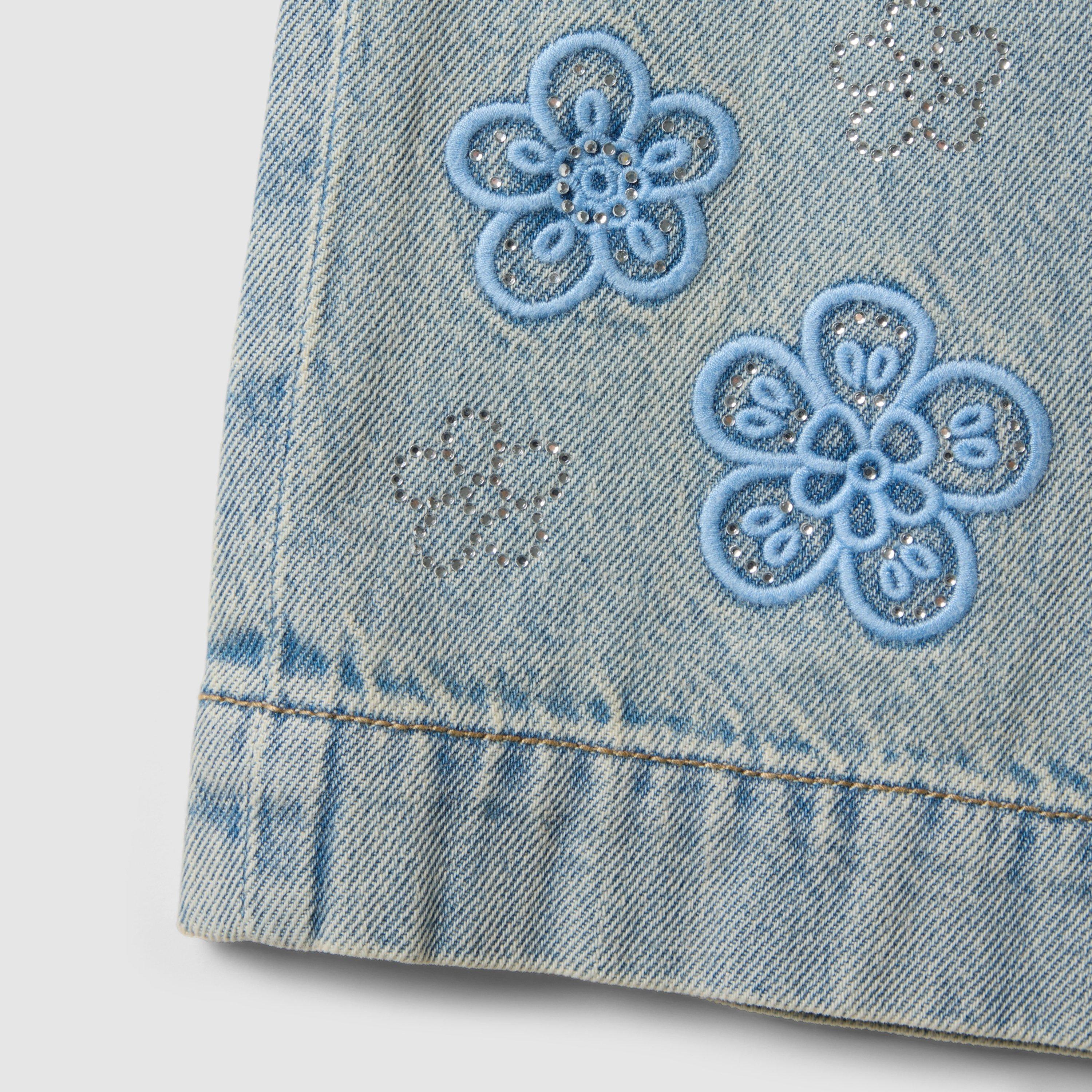 OVS Wide Leg Embroidered Regular Fit Jeans-girls-clothing-bottoms-jeansandjeggings-image-4