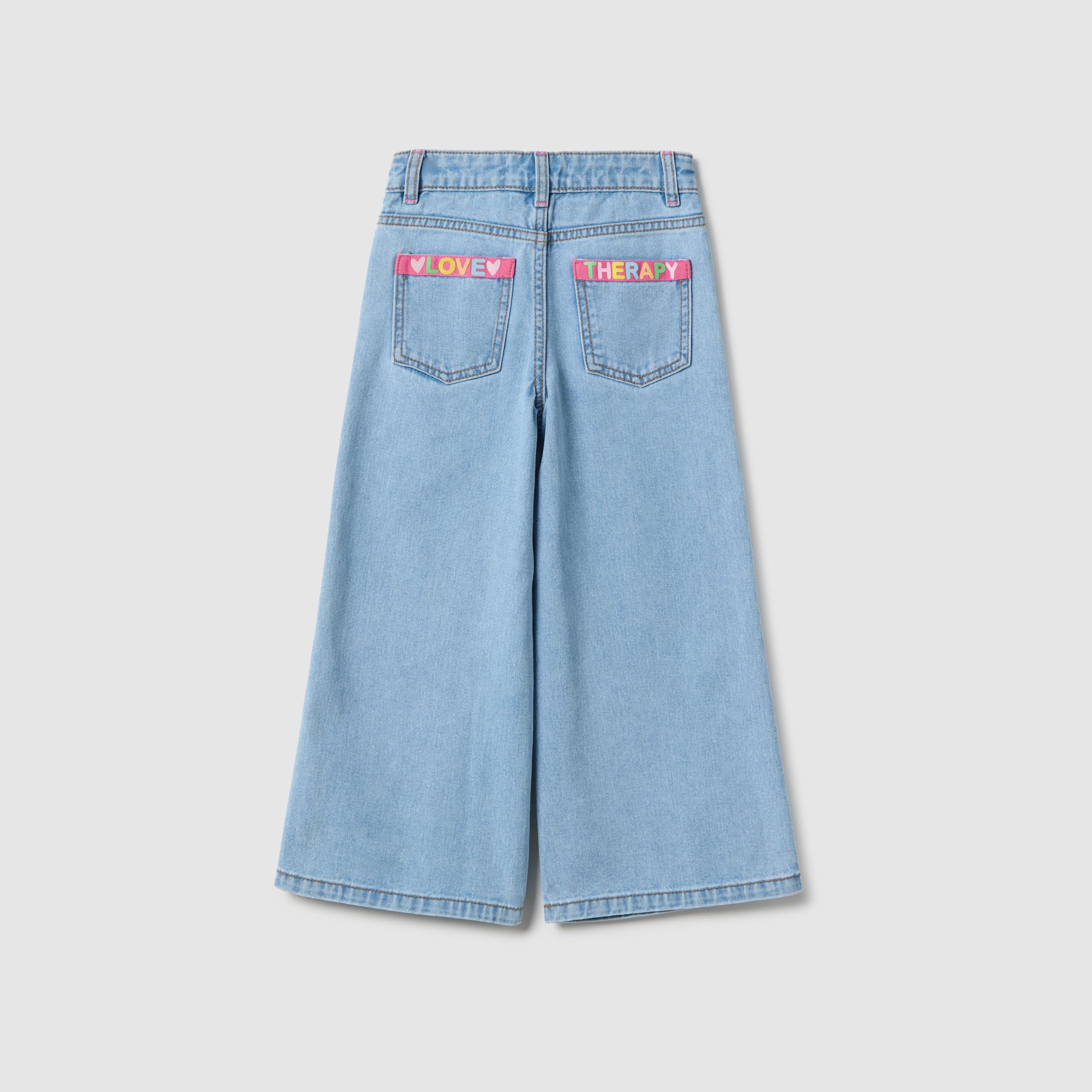 OVS Wide Leg Embroidered Regular Fit Jeans-girls-clothing-bottoms-jeansandjeggings-image-2