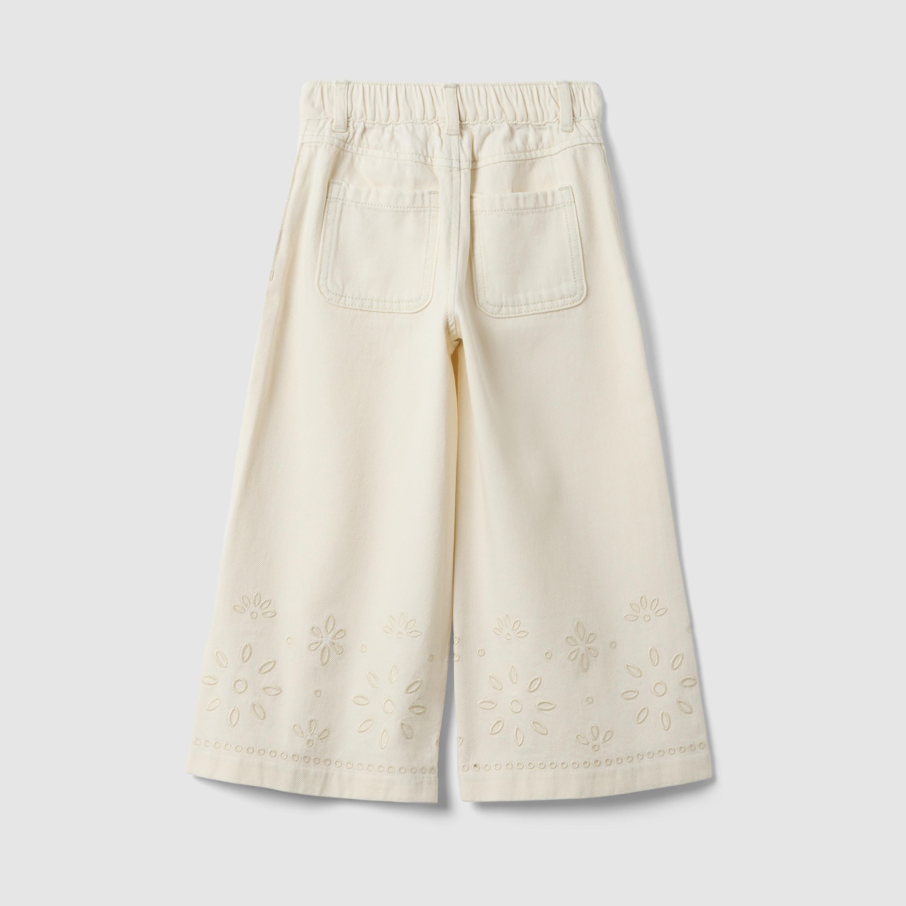 OVS Wide Leg Embroidered Regular Fit Jeans-girls-clothing-bottoms-jeansandjeggings-image-2