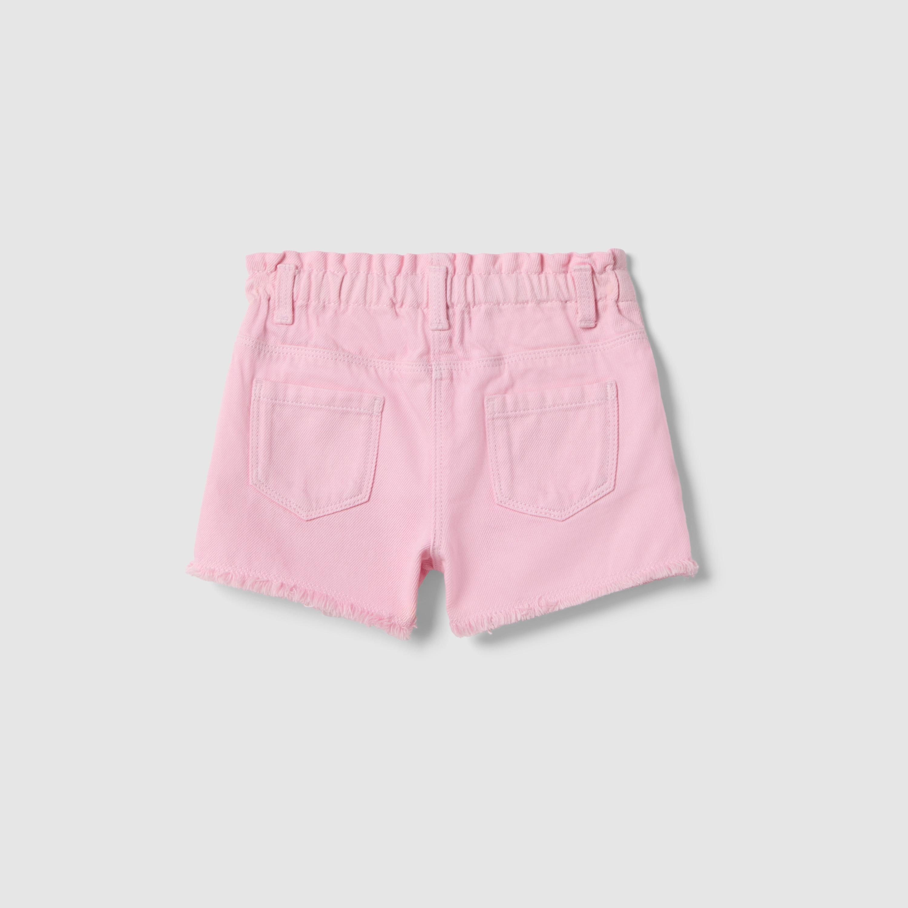 شورت سادة بجيوب وتفاصيل شراشيب من أو في إس-baby-girls-clothing-bottoms-shorts-image-2