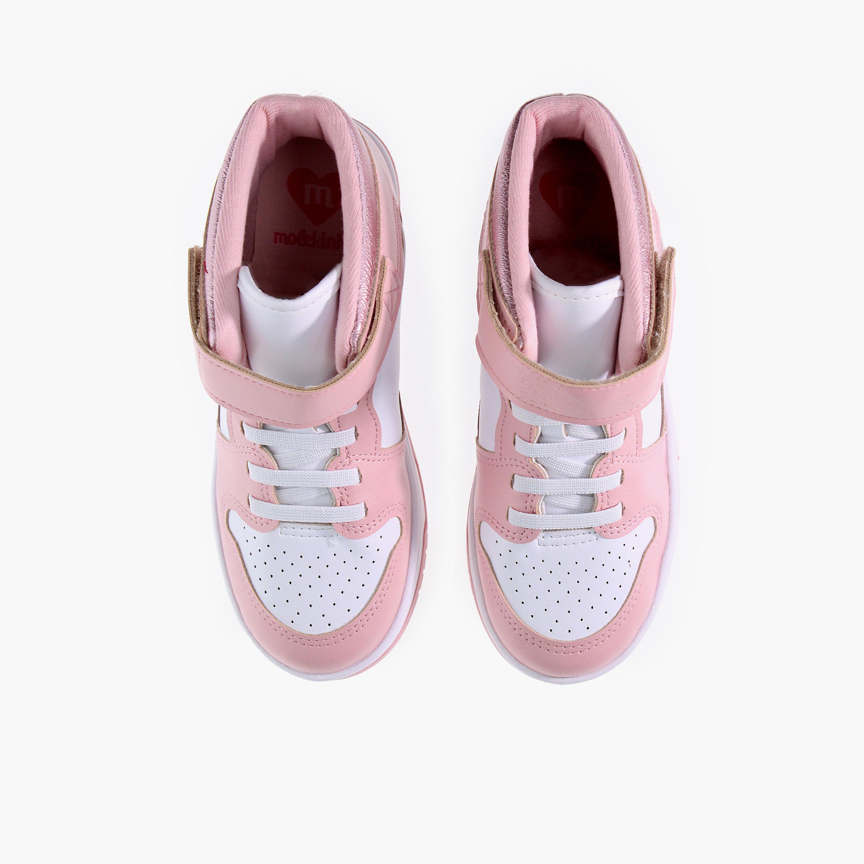 مولكينها- حذاء رياضي للبنات بقصّة عالية وشريط لاصق | 2562-109-27574-96661-girls-shoes-sneakers-image-4