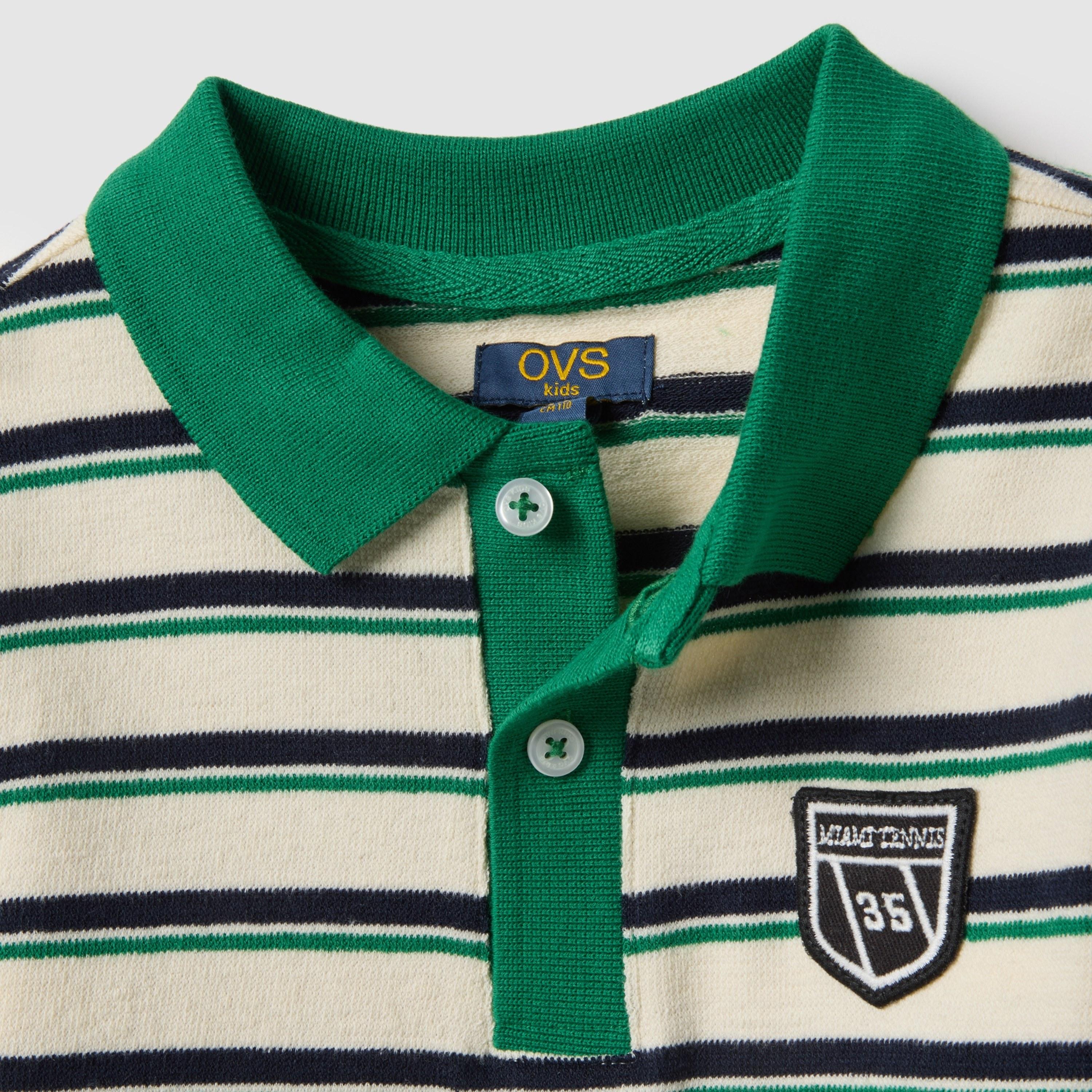 تيشيرت مخطط بياقة وأكمام قصيرة من أو في إس-boys-clothing-tshirtsandpolos-image-3