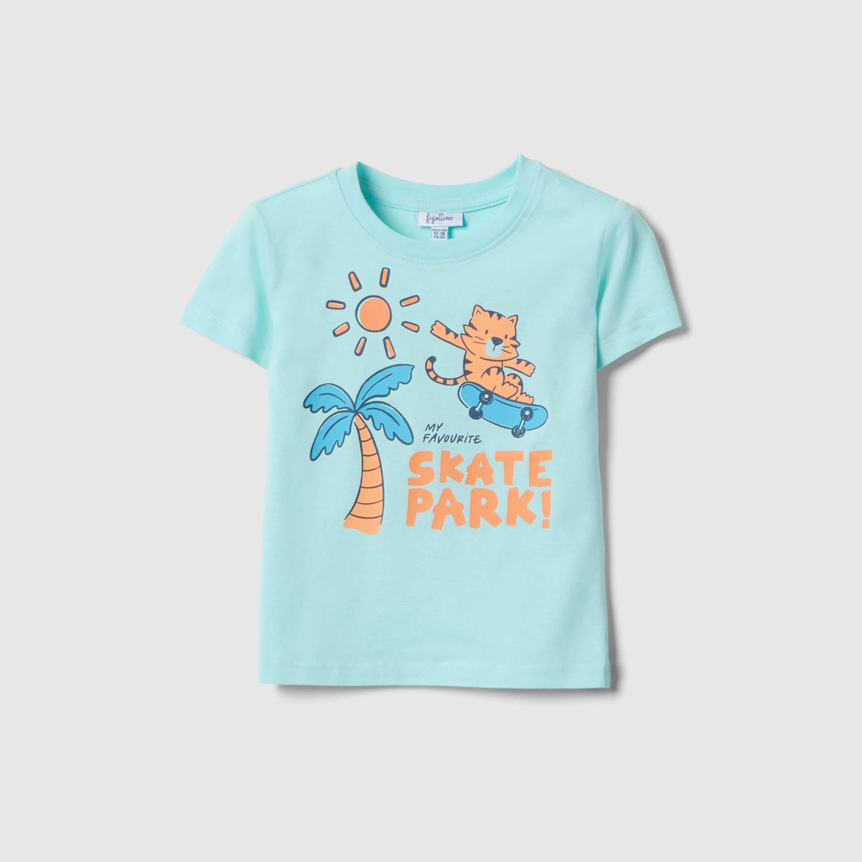 OVS Short Sleeves Graphic T-Shirt & Shorts Set-baby-boys-clothing-setsandcoords-image-3