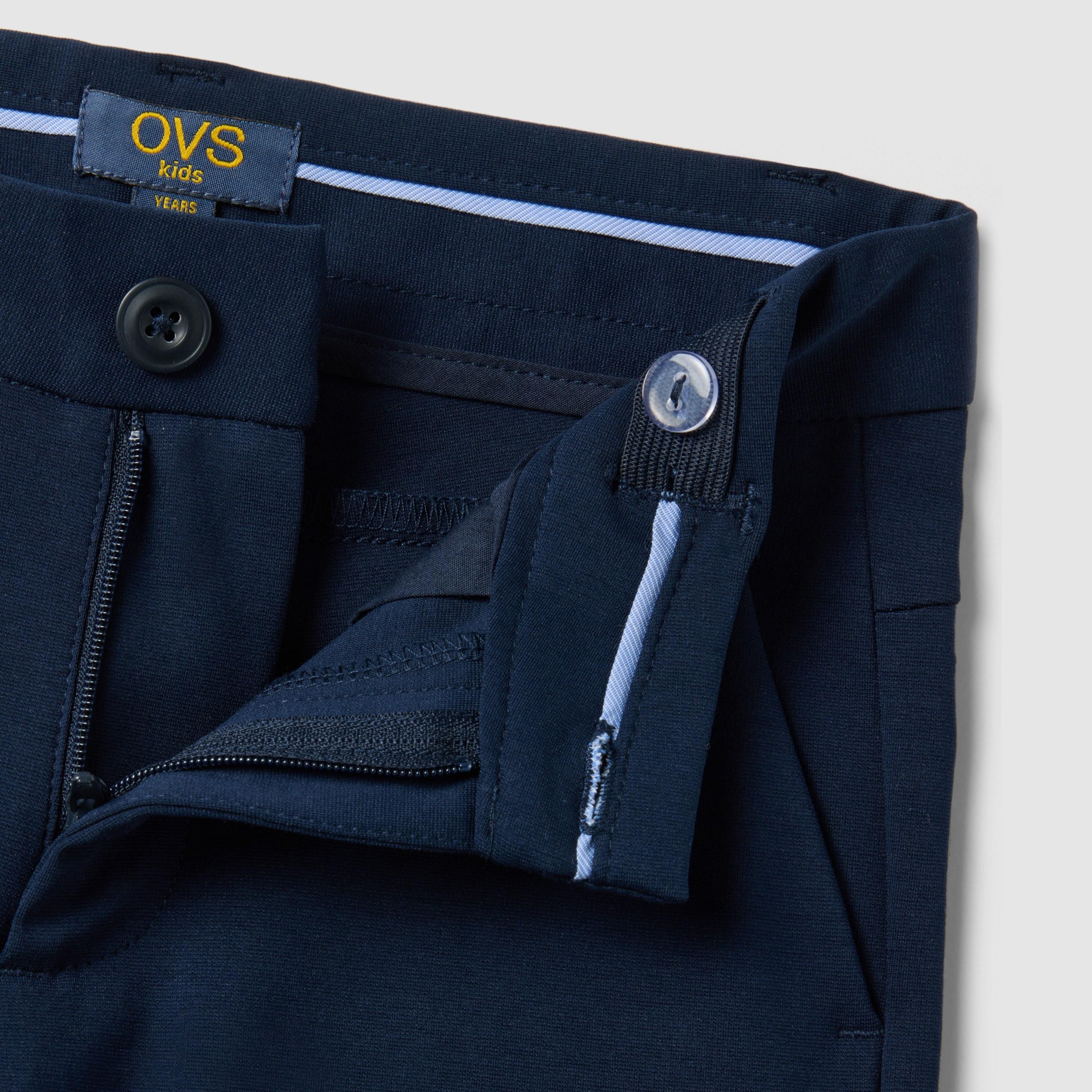 OVS Cotton Chino Trousers-boys-clothing-bottoms-joggersandtrackpants-image-4