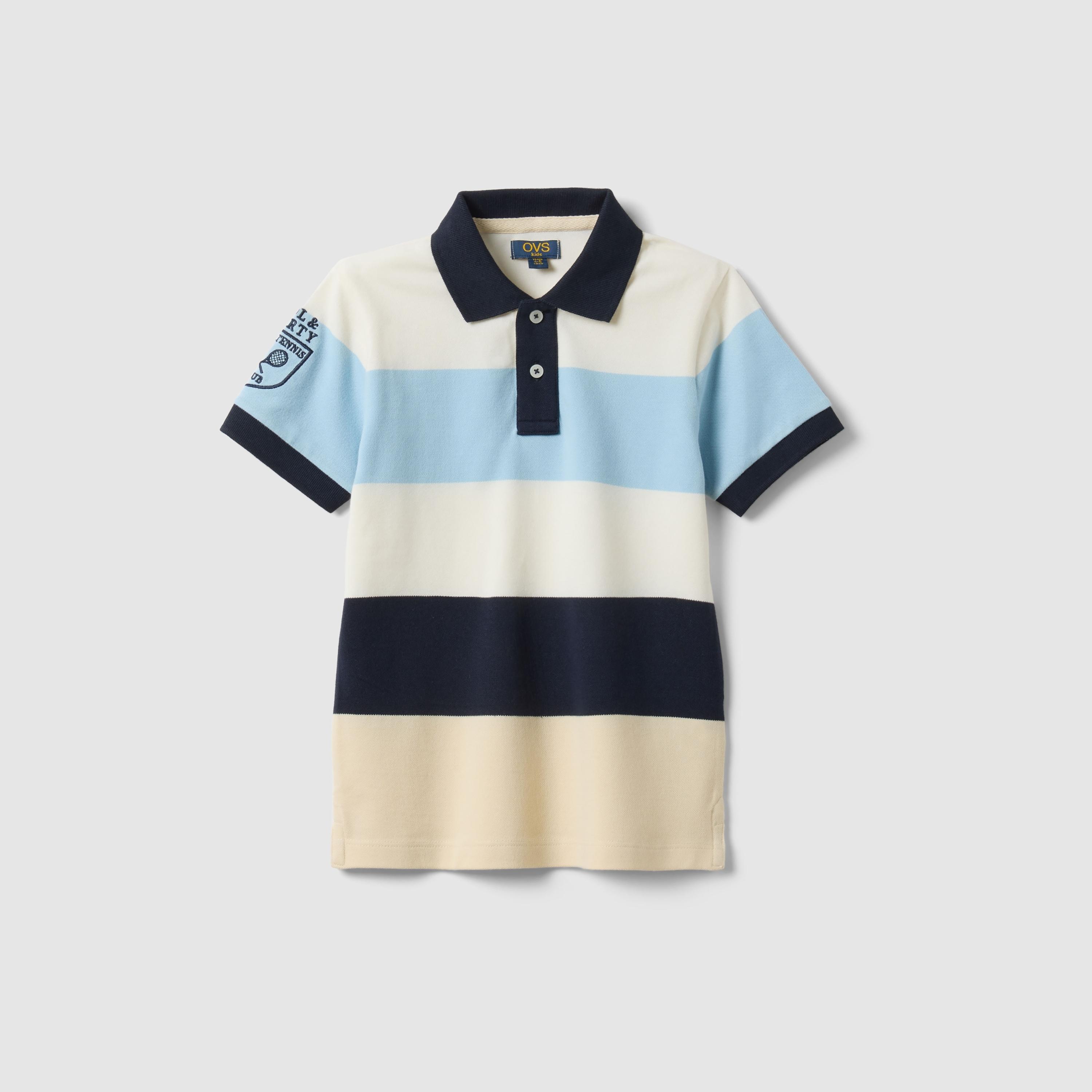 OVS Short Sleeves Striped Polo T-Shirt-boys-clothing-tshirtsandpolos-image-1