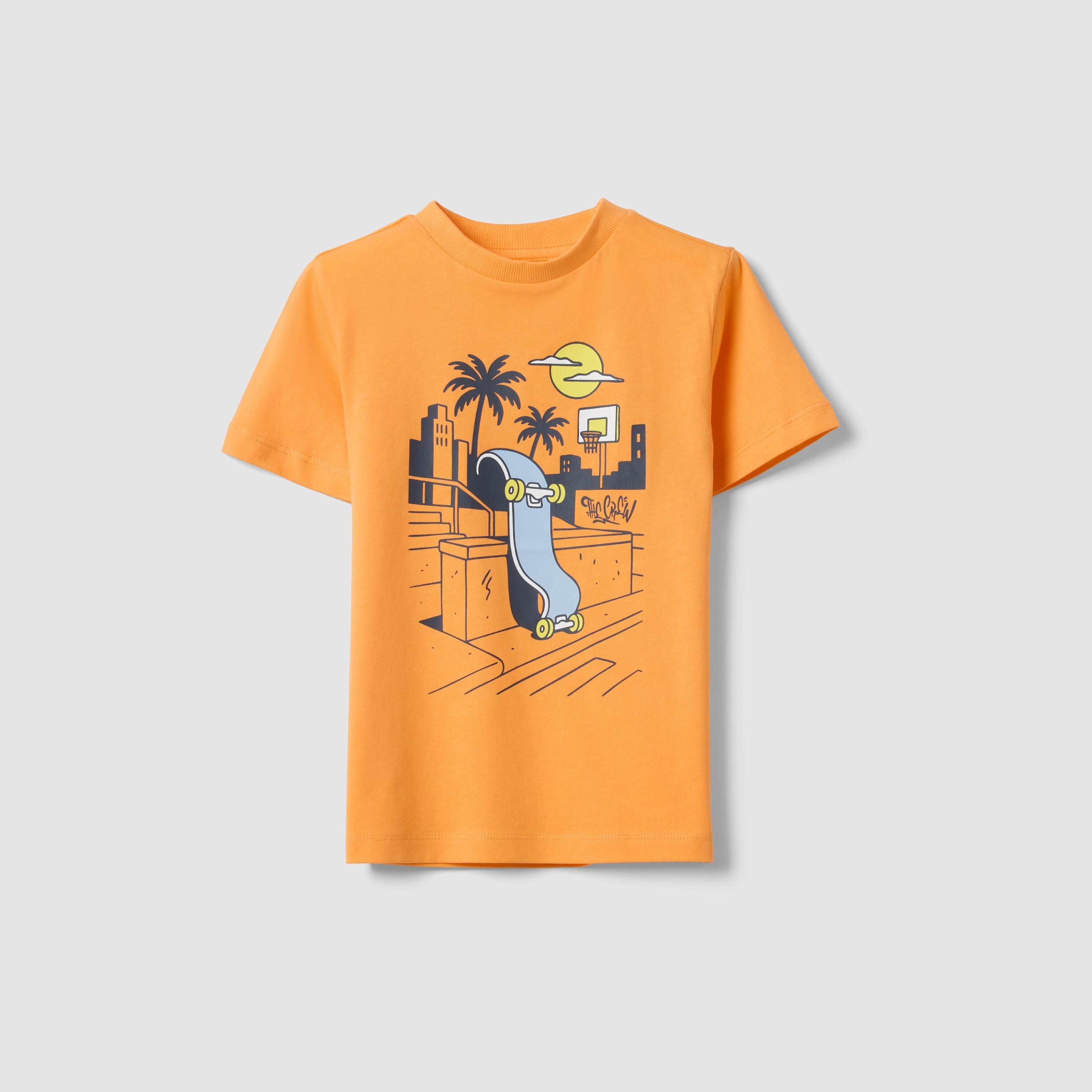 تيشيرت أوفرسايز غرافيك بتصميم سكيتبورد وأكمام قصيرة من أو في إس-boys-clothing-tshirtsandpolos-image-1
