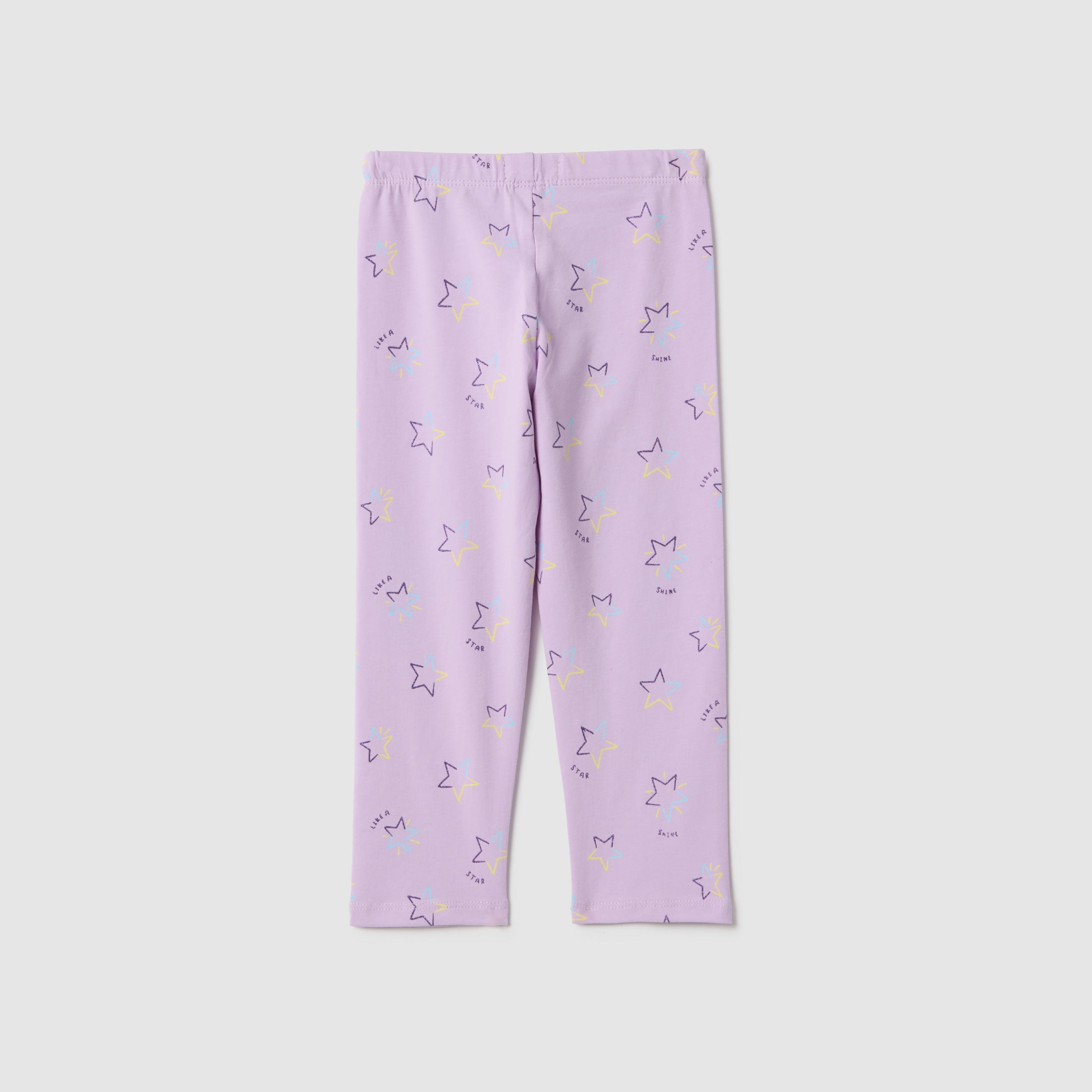 ليجنز بخصر مطاطي وطبعة نجوم من أو في إس-girls-clothing-bottoms-leggings-image-2