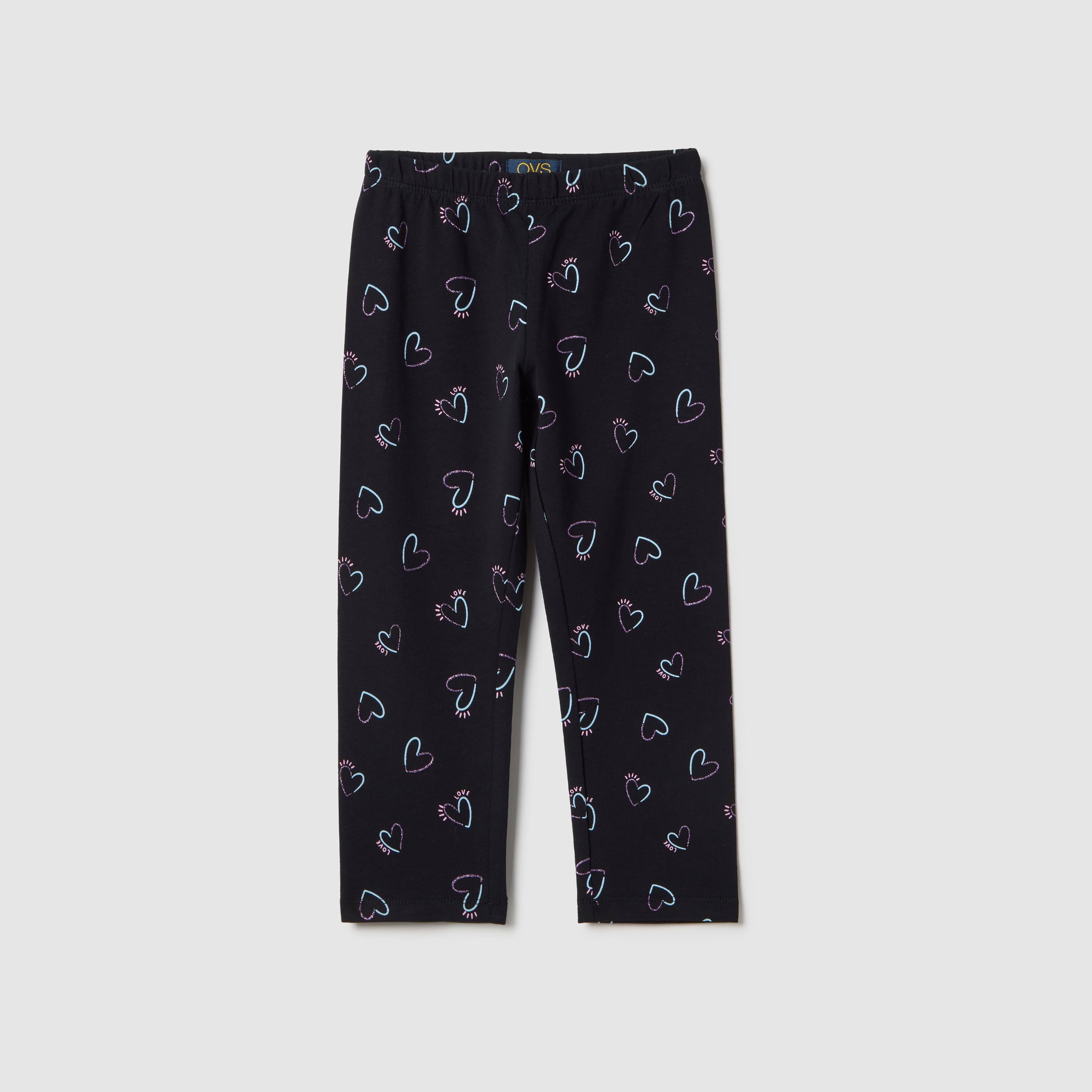 OVS Hearts Printed Elasticated Leggings-girls-clothing-bottoms-leggings-image-1