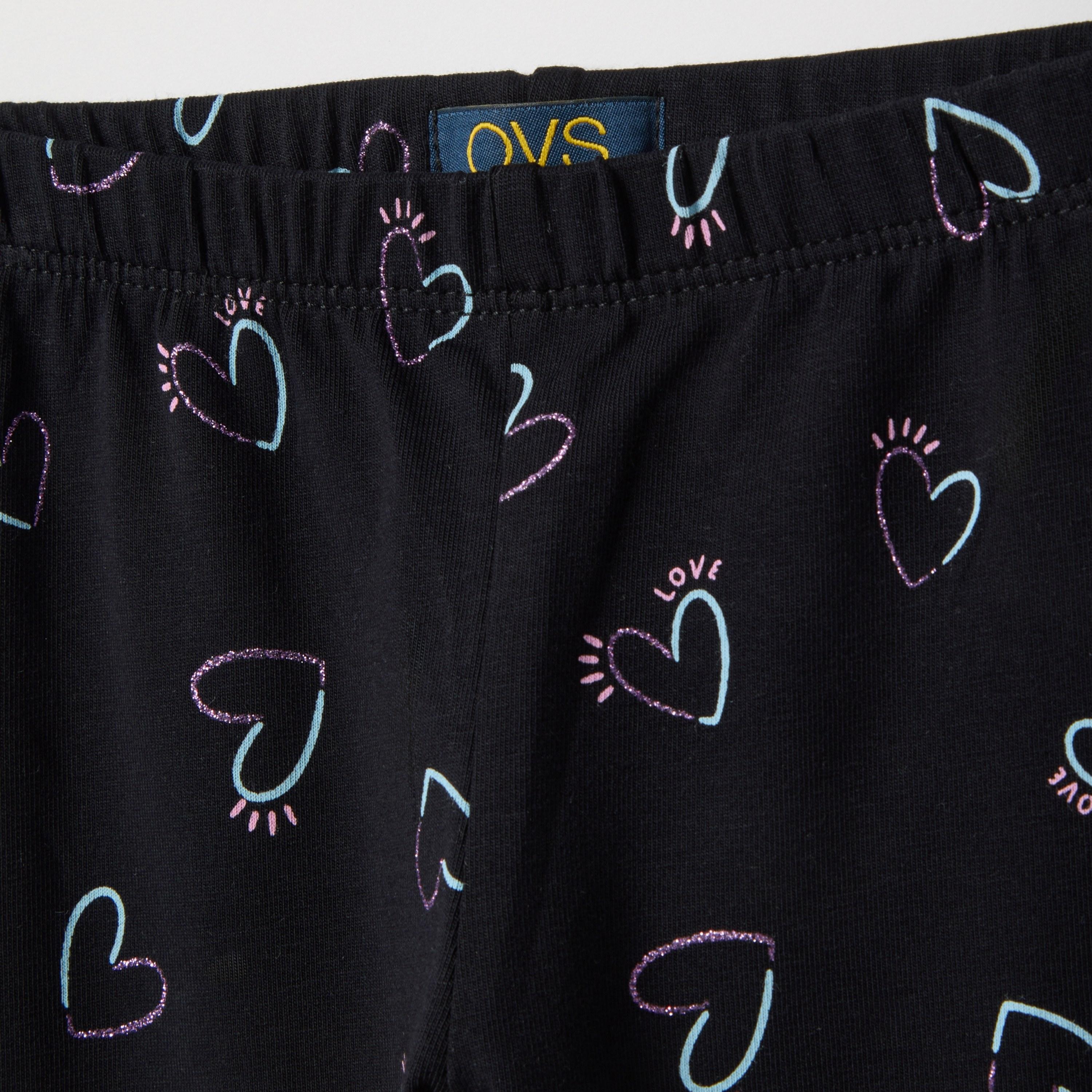 OVS Hearts Printed Elasticated Leggings-girls-clothing-bottoms-leggings-image-3