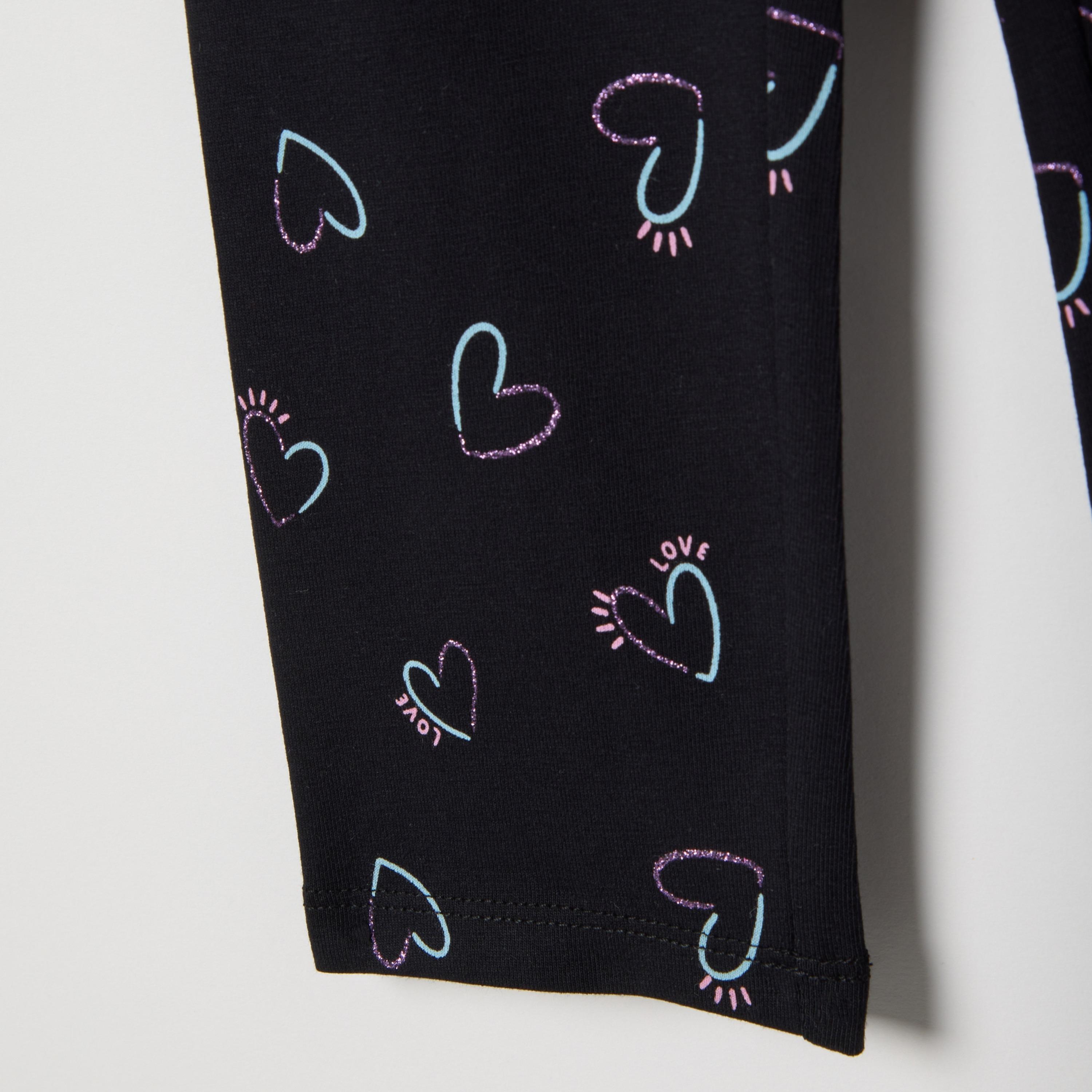 OVS Hearts Printed Elasticated Leggings-girls-clothing-bottoms-leggings-image-4