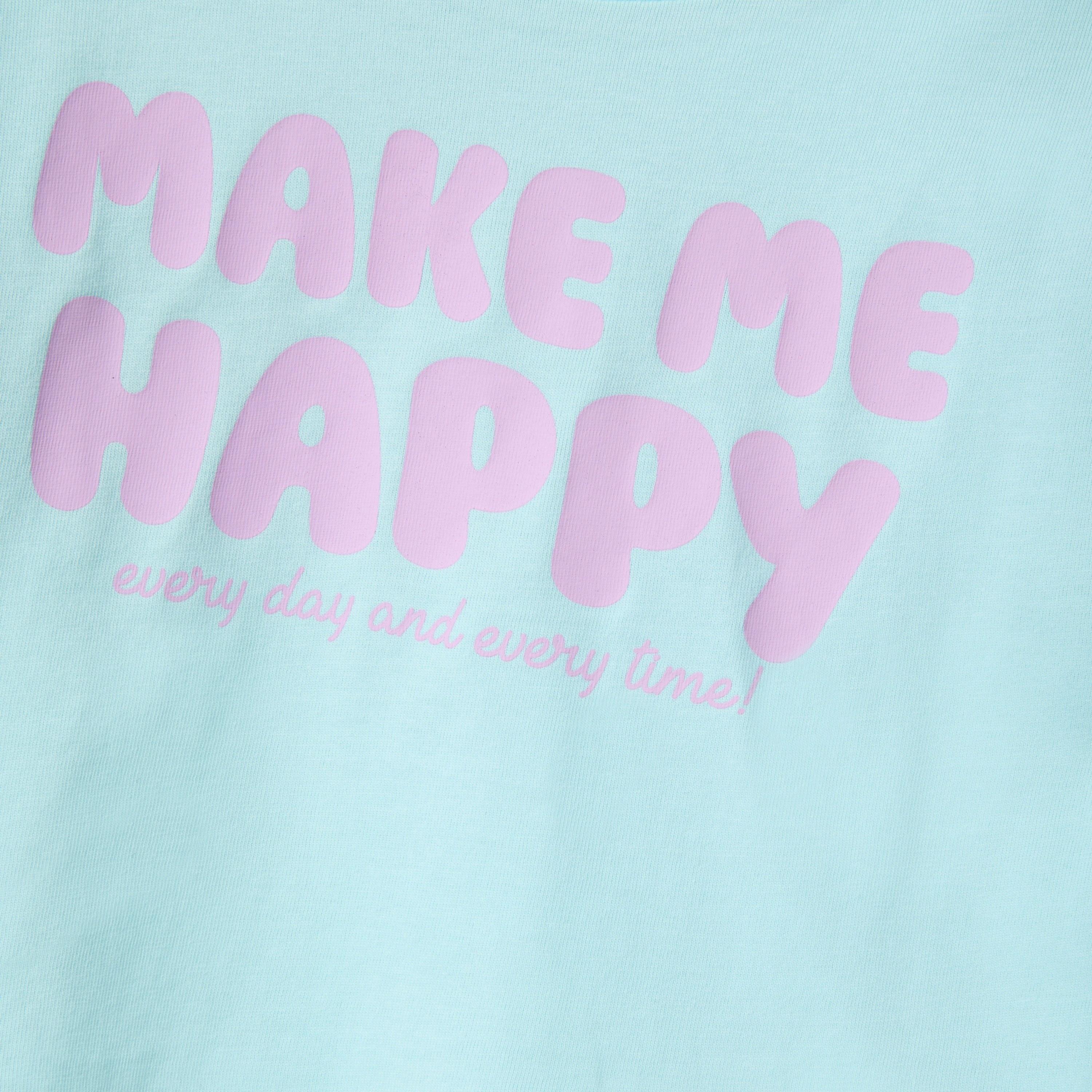 OVS Short Sleeves Make Happy Graphic T-Shirt-girls-clothing-tshirts-image-4