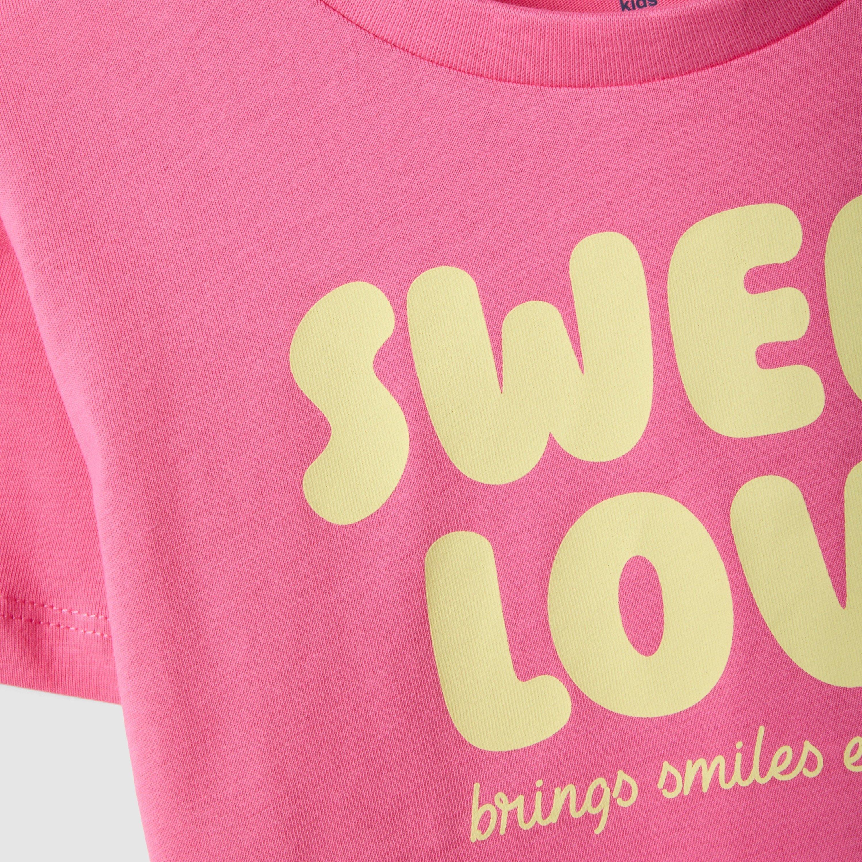 OVS Short Sleeves Sweet Love Graphic T-Shirt-girls-clothing-tshirts-image-3