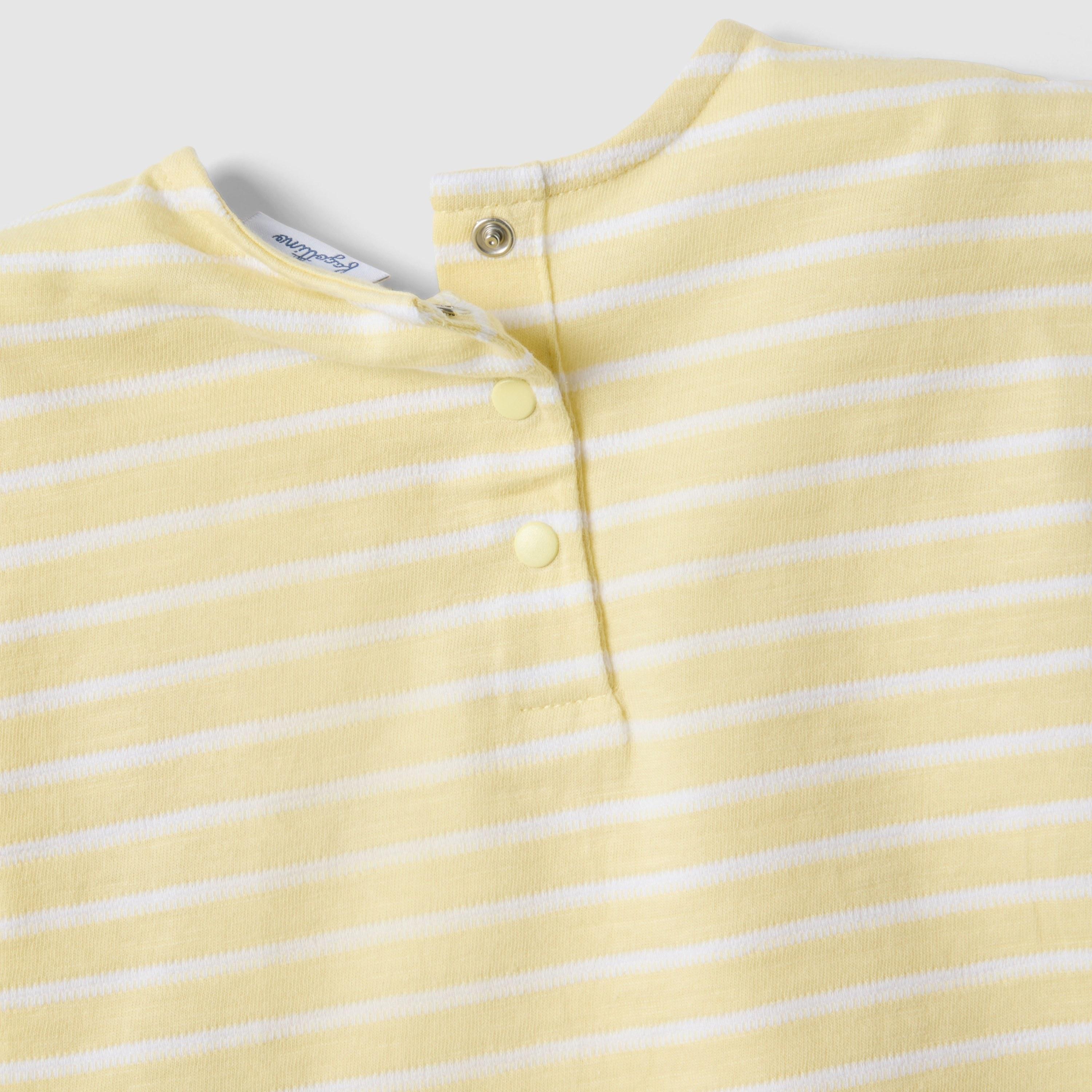 تيشيرت مخطط أكمام قصيرة بياقة مستديرة من أو في إس-girls-clothing-tshirts-image-3