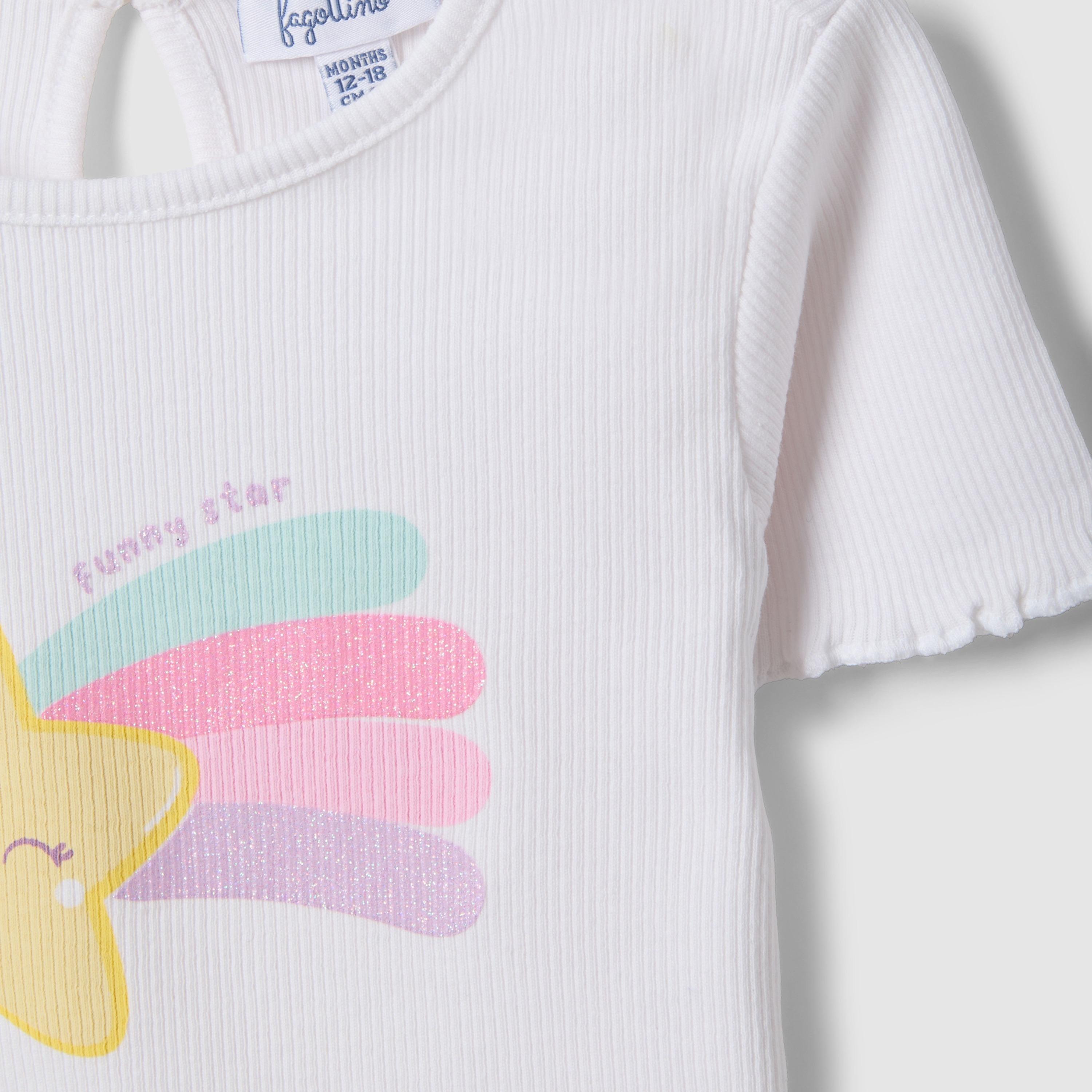 تيشيرت مطبوع أكمام قصيرة بتصميم فاني ستار من أو في إس-girls-clothing-tshirts-image-3