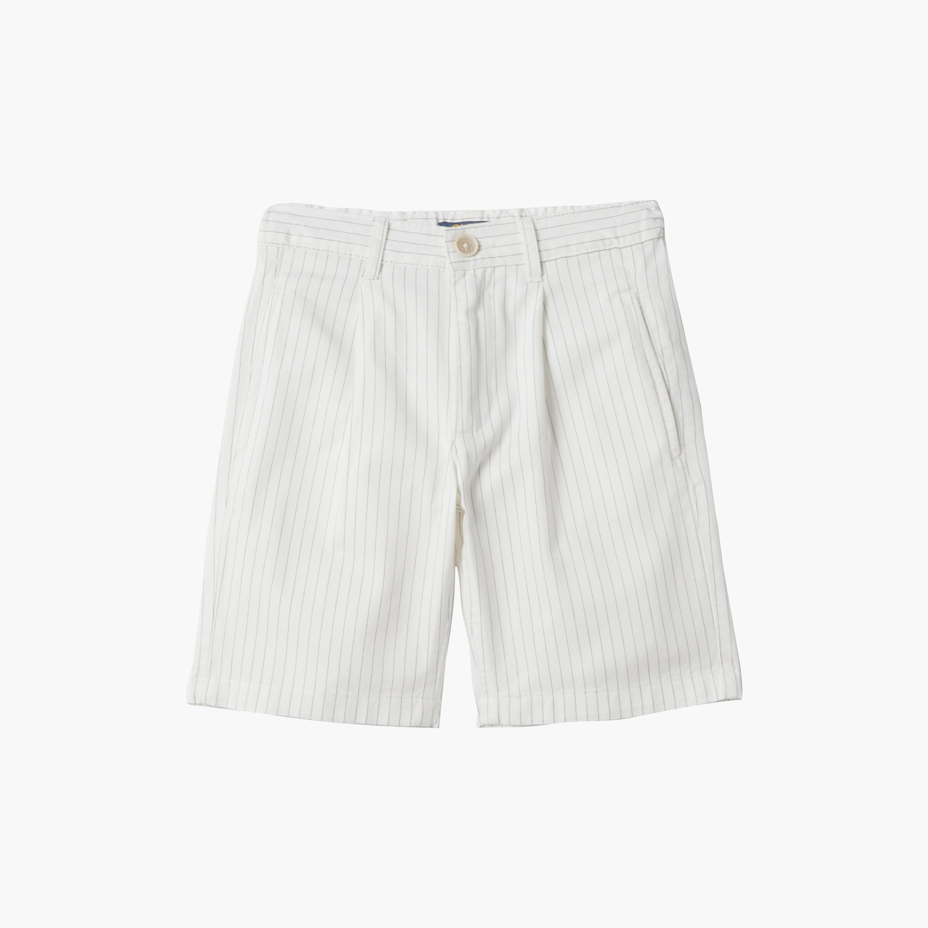 شورت قطني مخطط بأزرار من أو في إس-boys-clothing-bottoms-shorts-image-1
