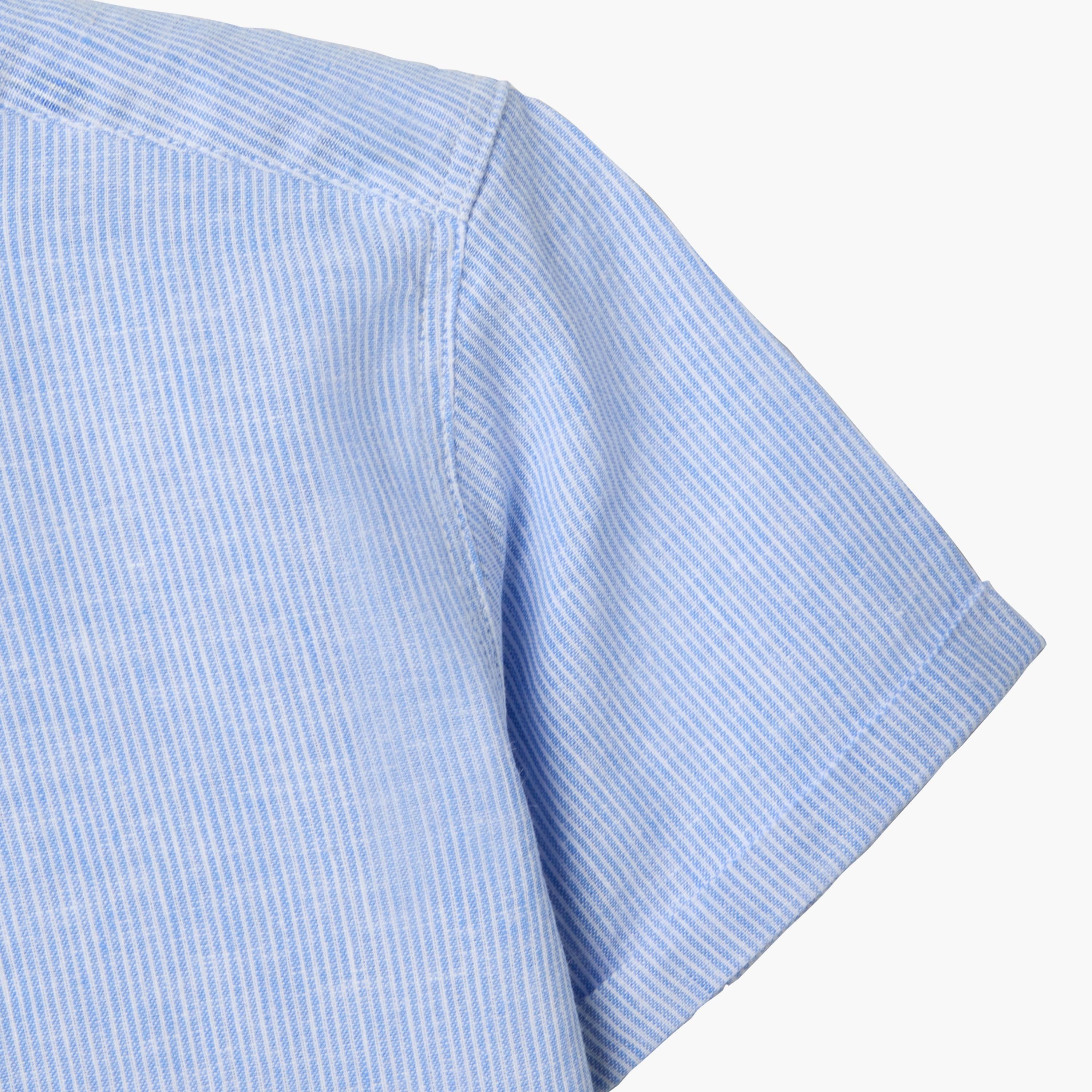 قميص مخطط رأسياً بأكمام قصيرة وقصة عادية (ريجيلار فيت) من أو في إس-boys-clothing-shirts-image-4