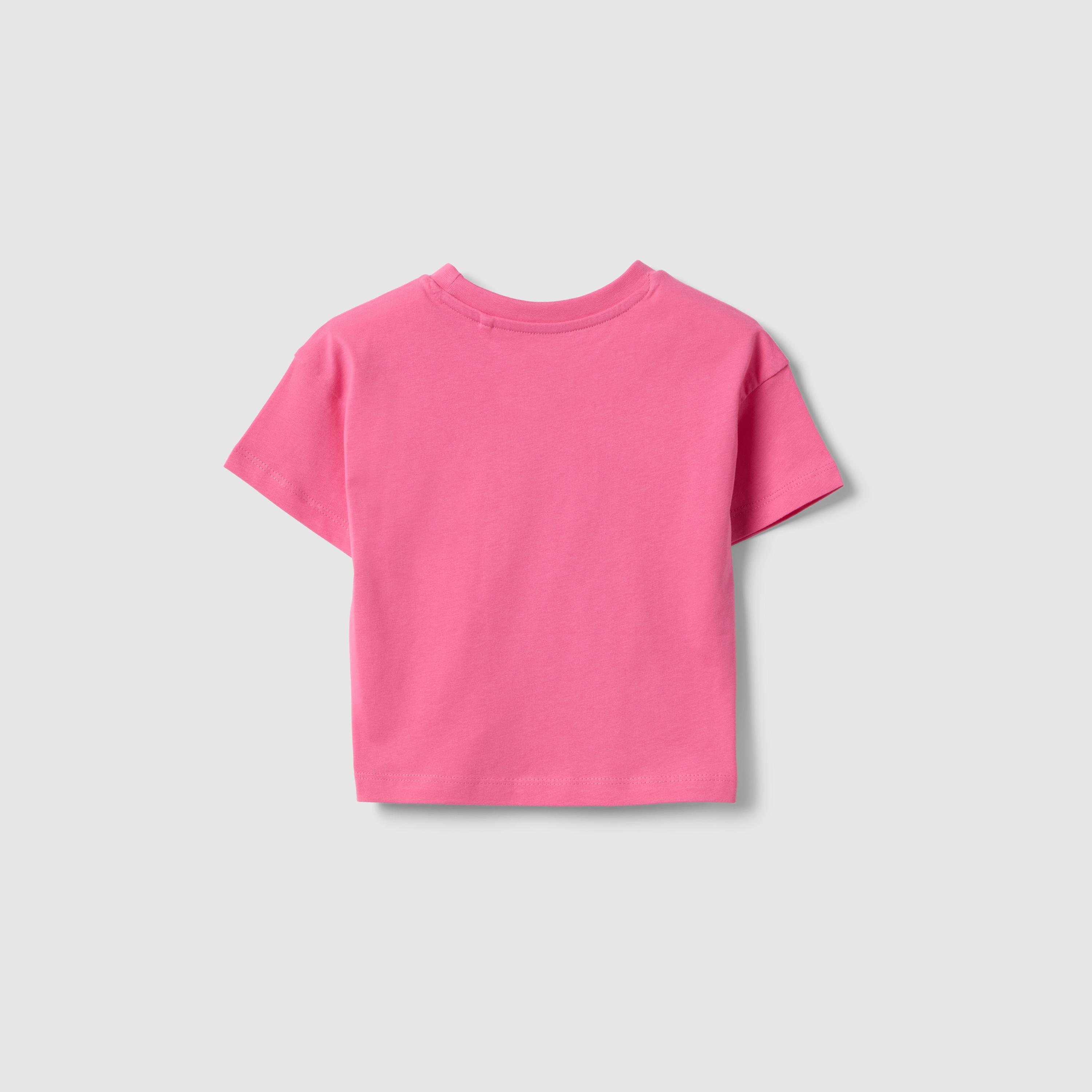 OVS Short Sleeves Glittery Heart Enriched T-Shirt-girls-clothing-tshirts-image-2