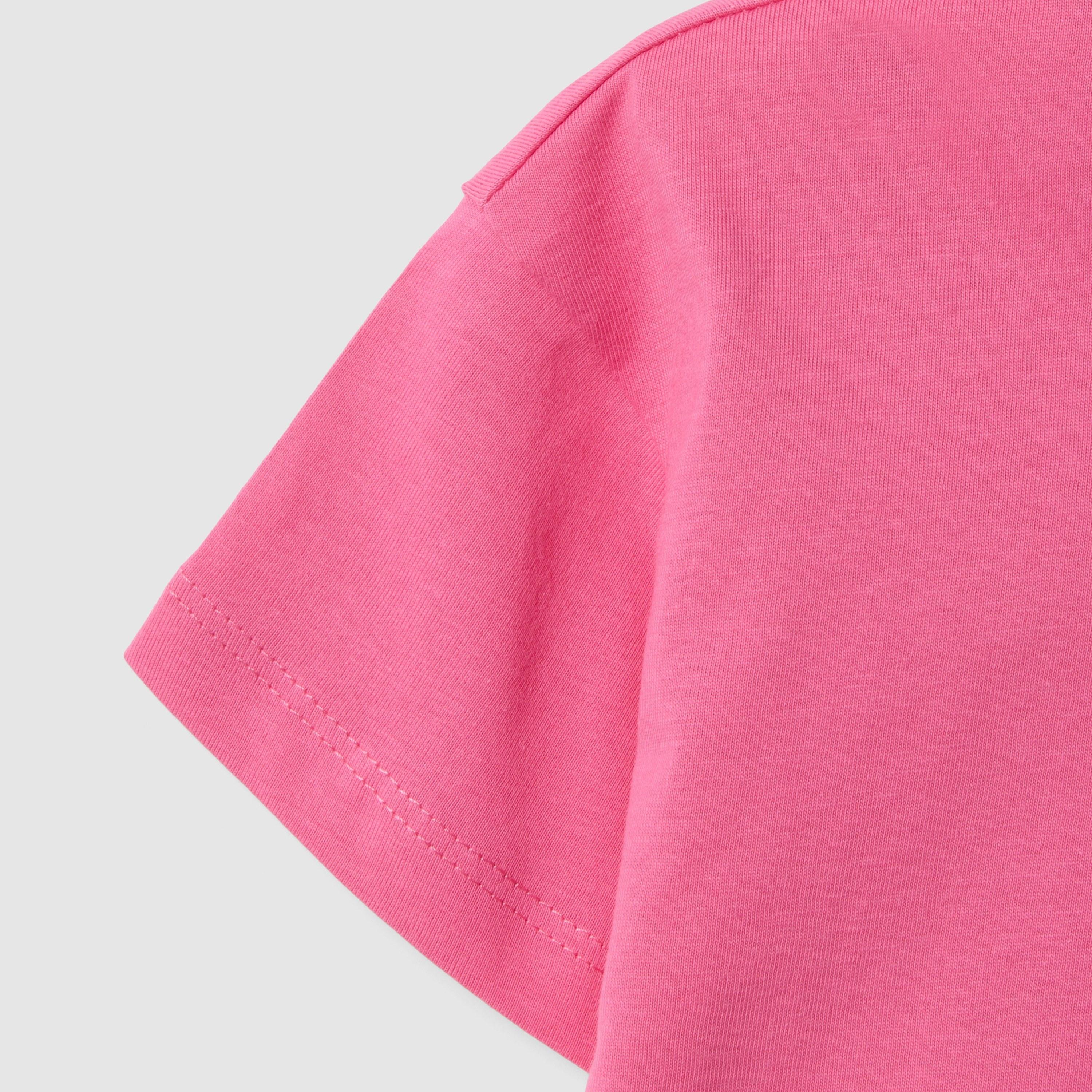 OVS Short Sleeves Glittery Heart Enriched T-Shirt-girls-clothing-tshirts-image-4