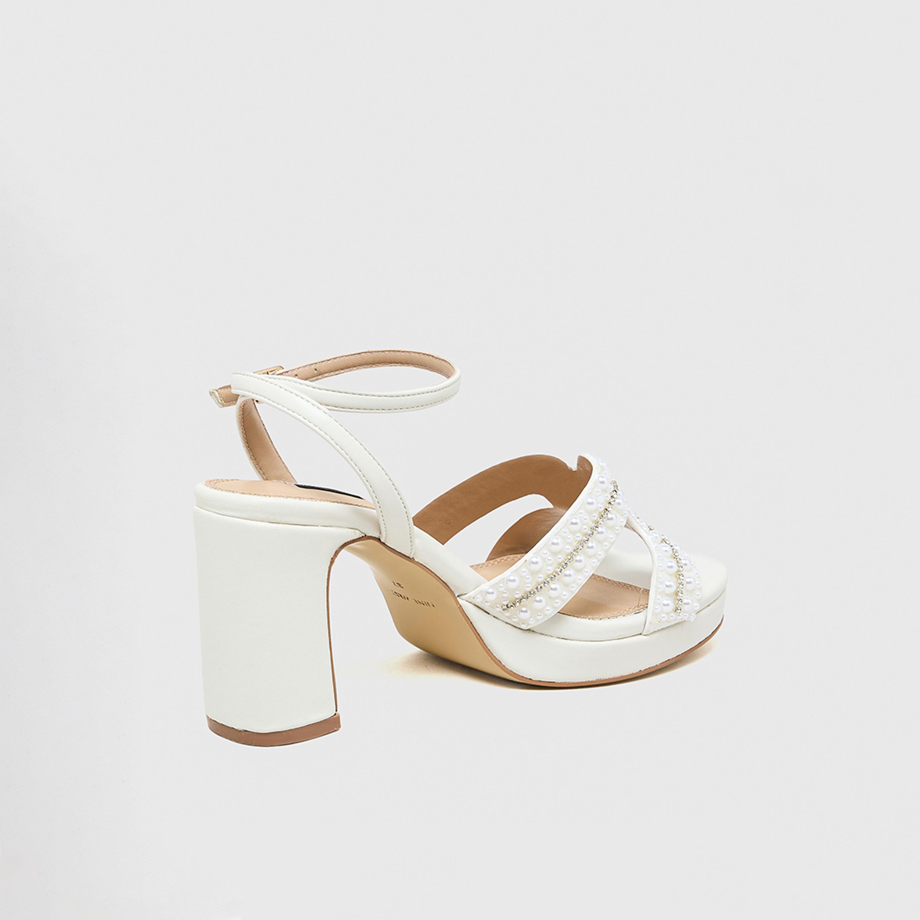 Nine West Women's Buckle Strap Block Heel Sandals | 259-10102-women-shoes-sandals-heeled-image-4