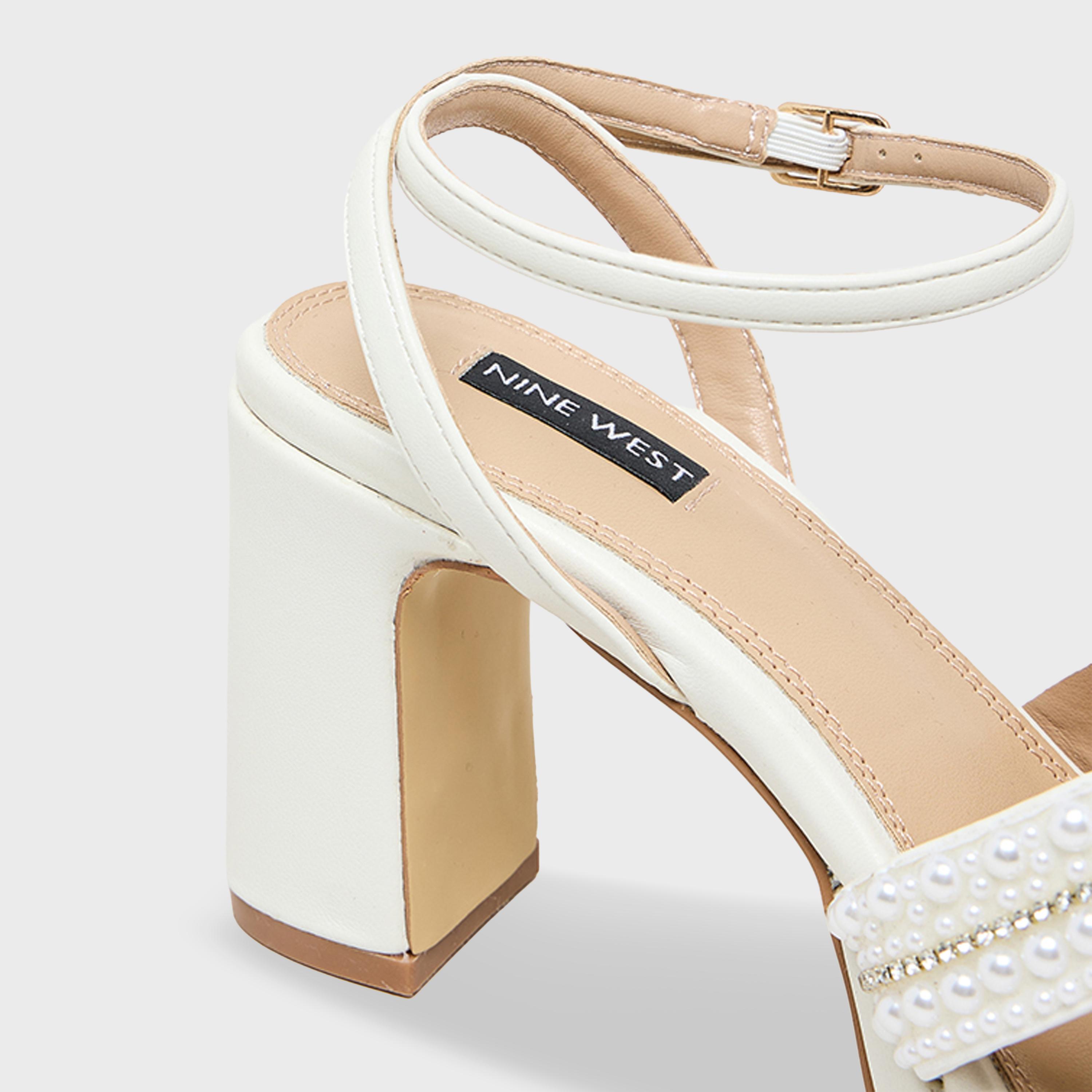 Nine West Women's Buckle Strap Block Heel Sandals | 259-10102-women-shoes-sandals-heeled-image-5