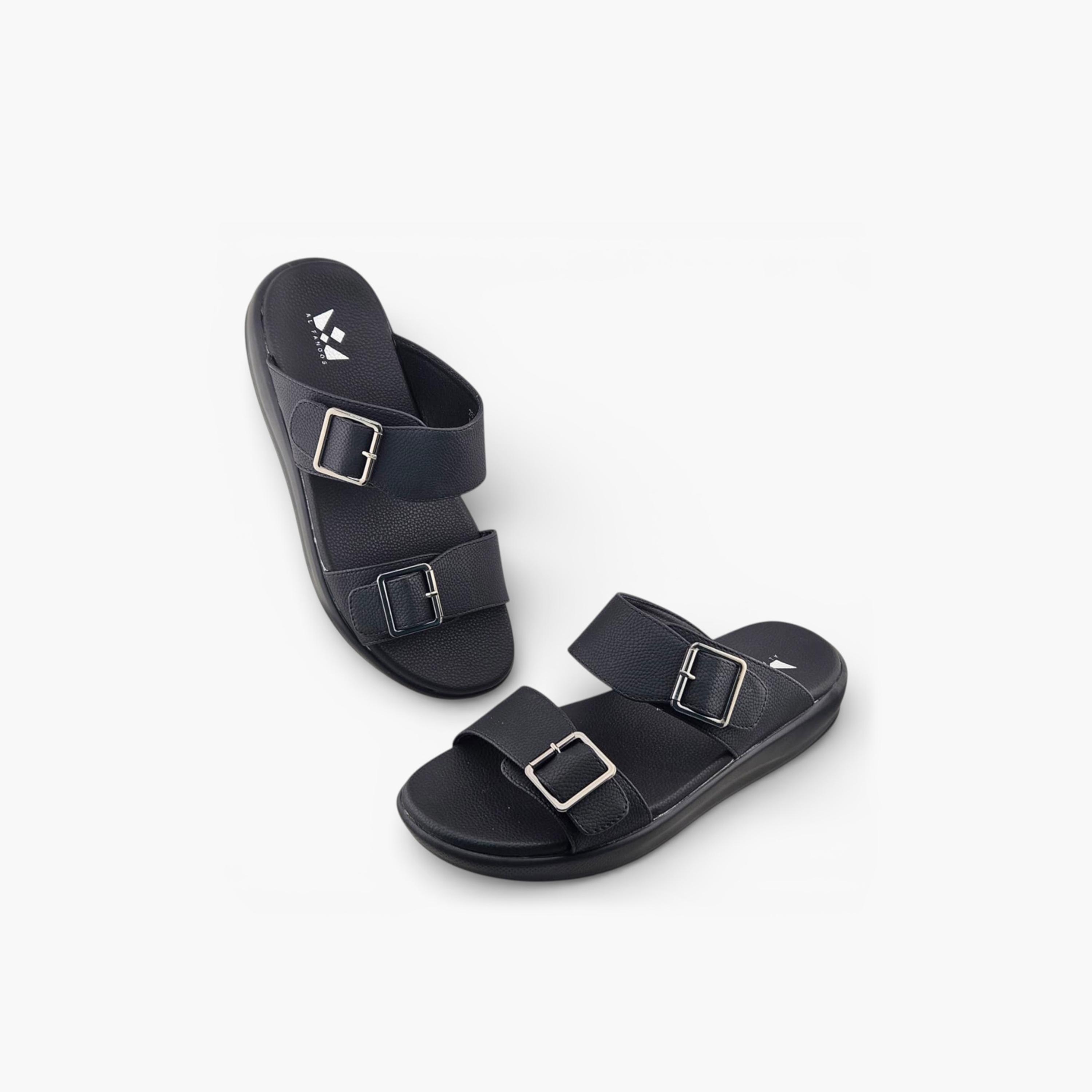 Al Fanoos Men's Slip On Pure Prestige Arabic Sandals | 2602802-men-shoes-sandals-image-3