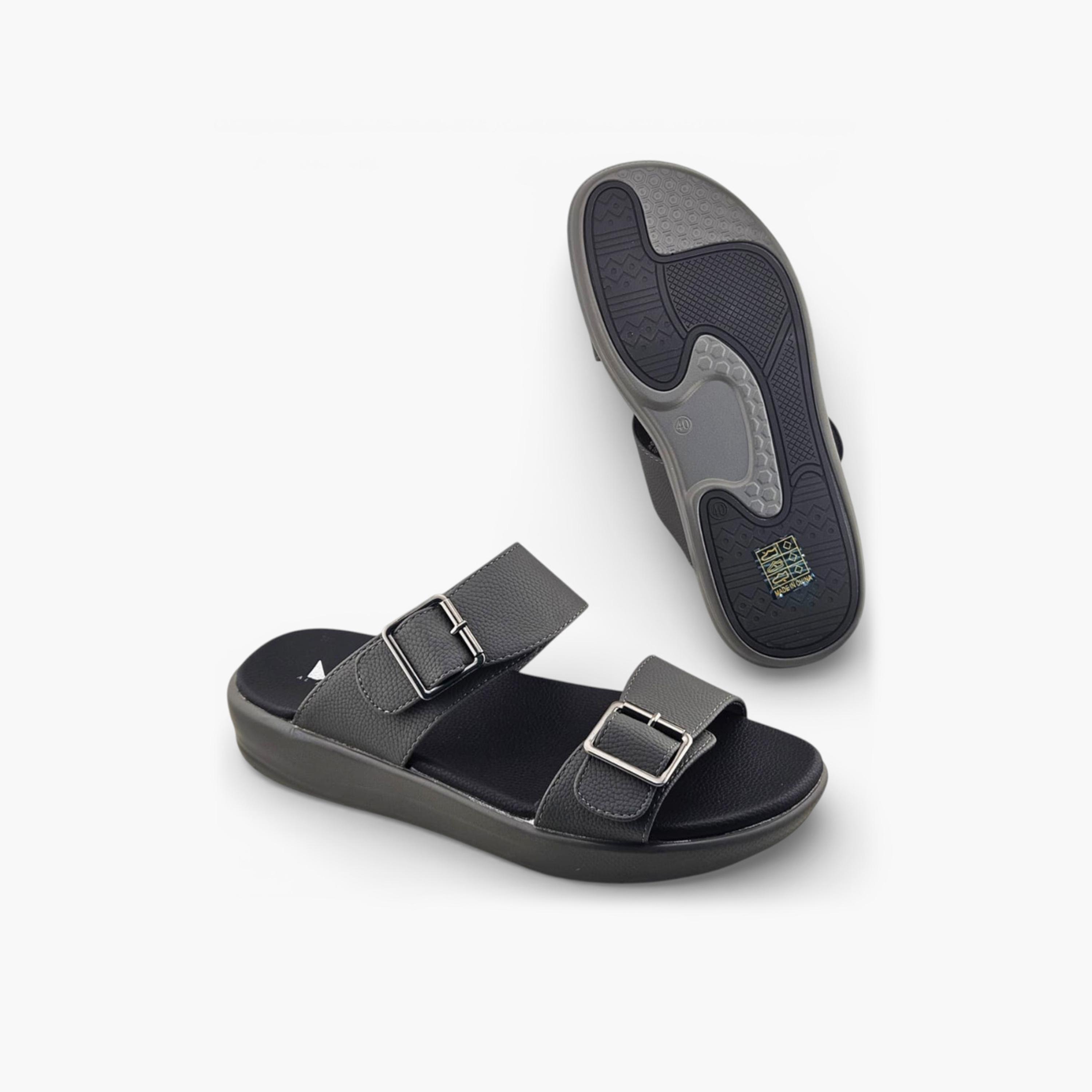 Al Fanoos Men's Slip On Pure Prestige Arabic Sandals | 2602802-men-shoes-sandals-image-3