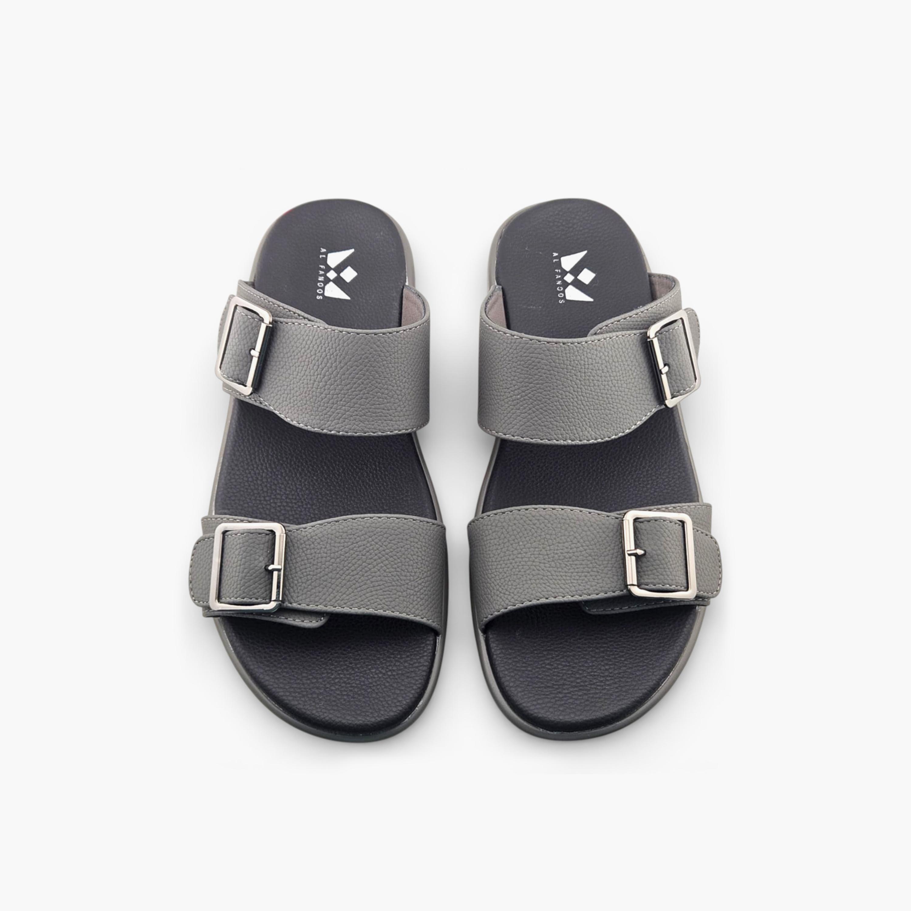 Al Fanoos Men's Slip On Pure Prestige Arabic Sandals | 2602802-men-shoes-sandals-image-4