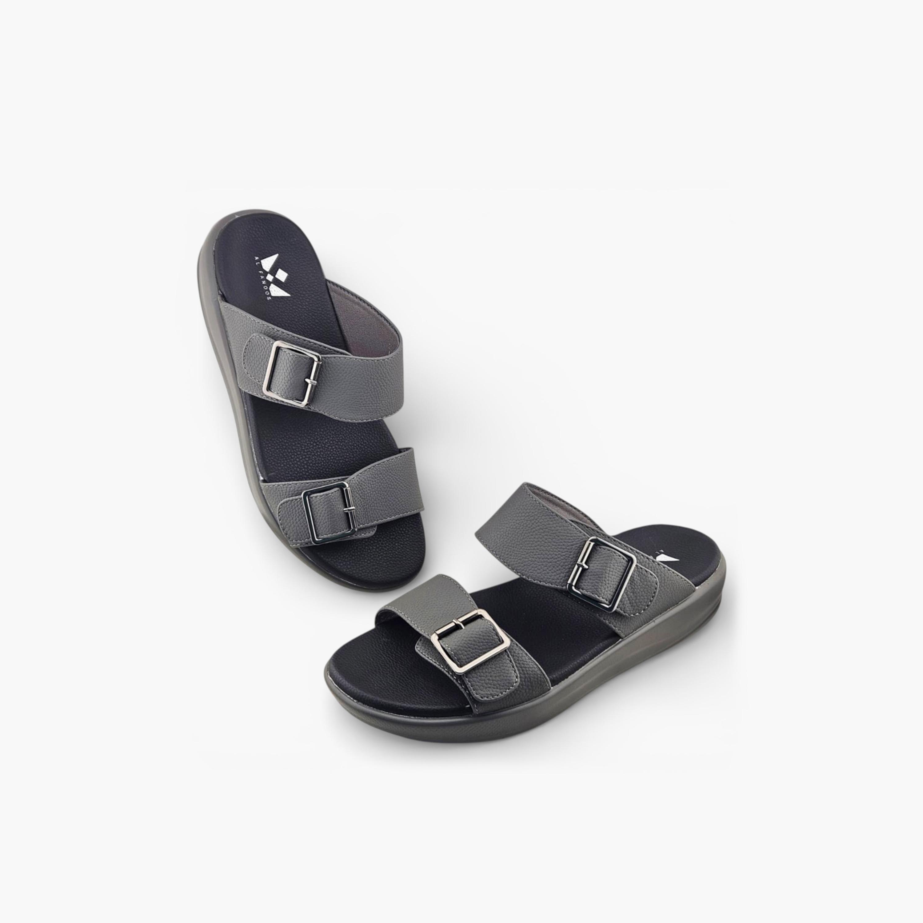 Al Fanoos Men's Slip On Pure Prestige Arabic Sandals | 2602802-men-shoes-sandals-image-5