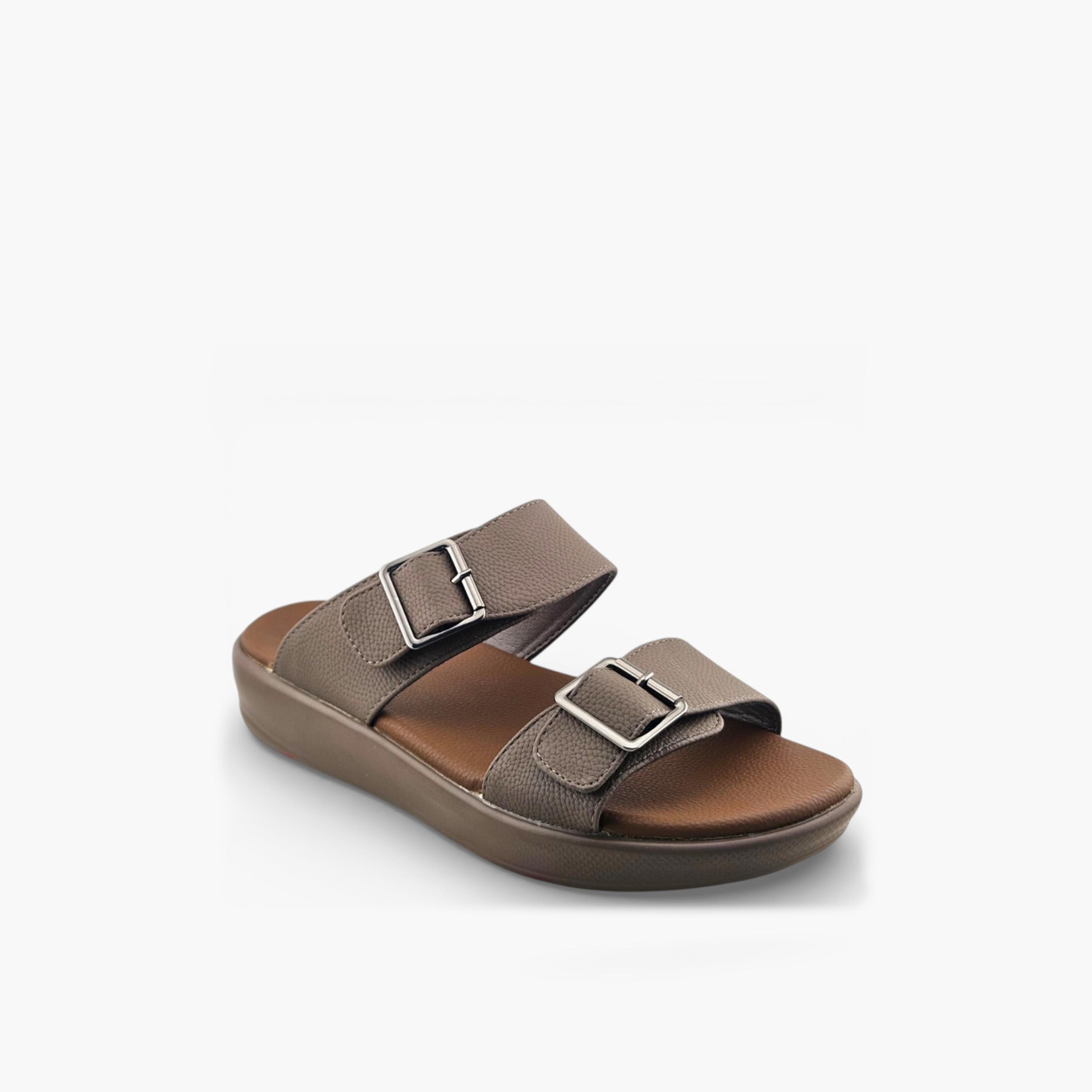 Al Fanoos Men's Slip On Pure Prestige Arabic Sandals | 2602802-men-shoes-sandals-image-1