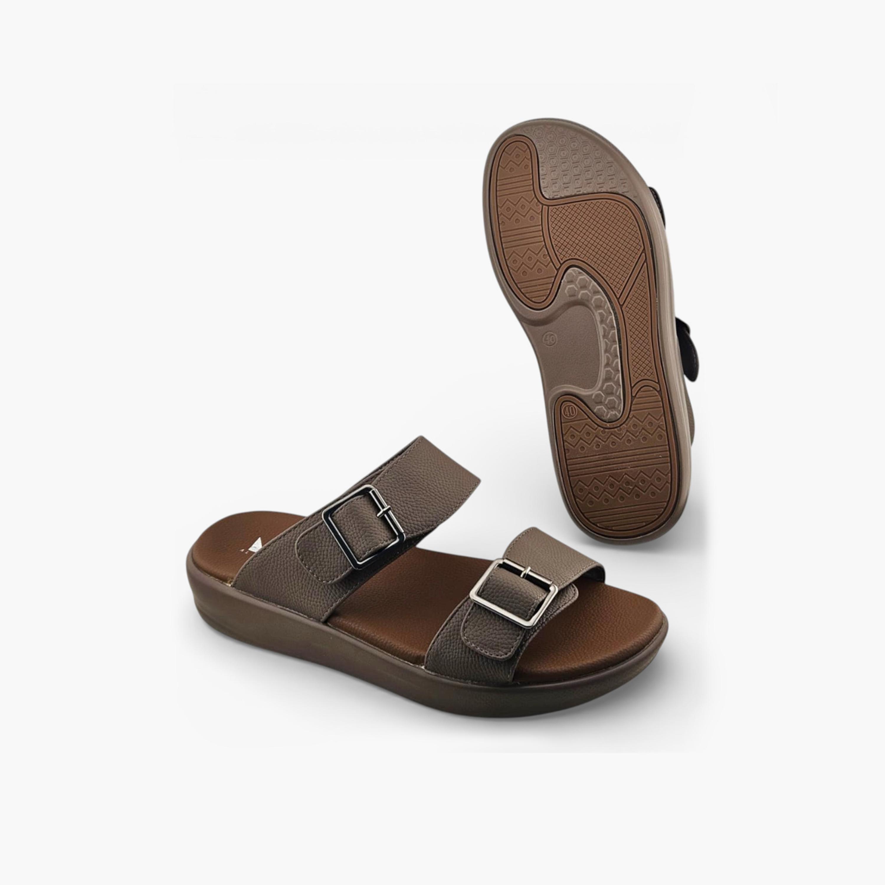 Al Fanoos Men's Slip On Pure Prestige Arabic Sandals | 2602802-men-shoes-sandals-image-5